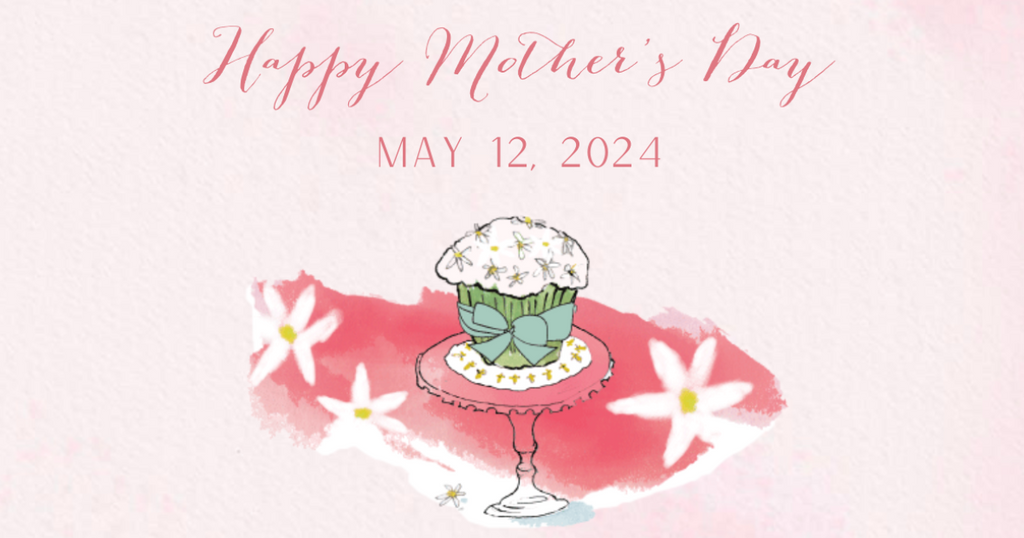 Cupcake illustration for Mother's Day 2024