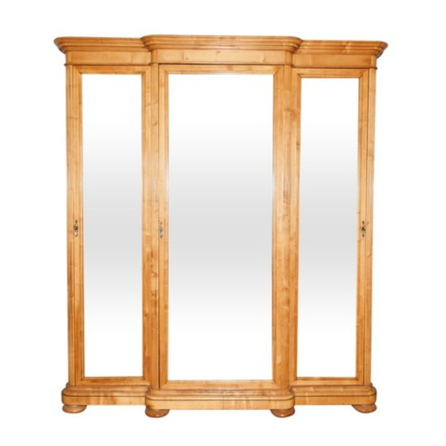 19th Century French Restauration Style Lemonwood Armoire