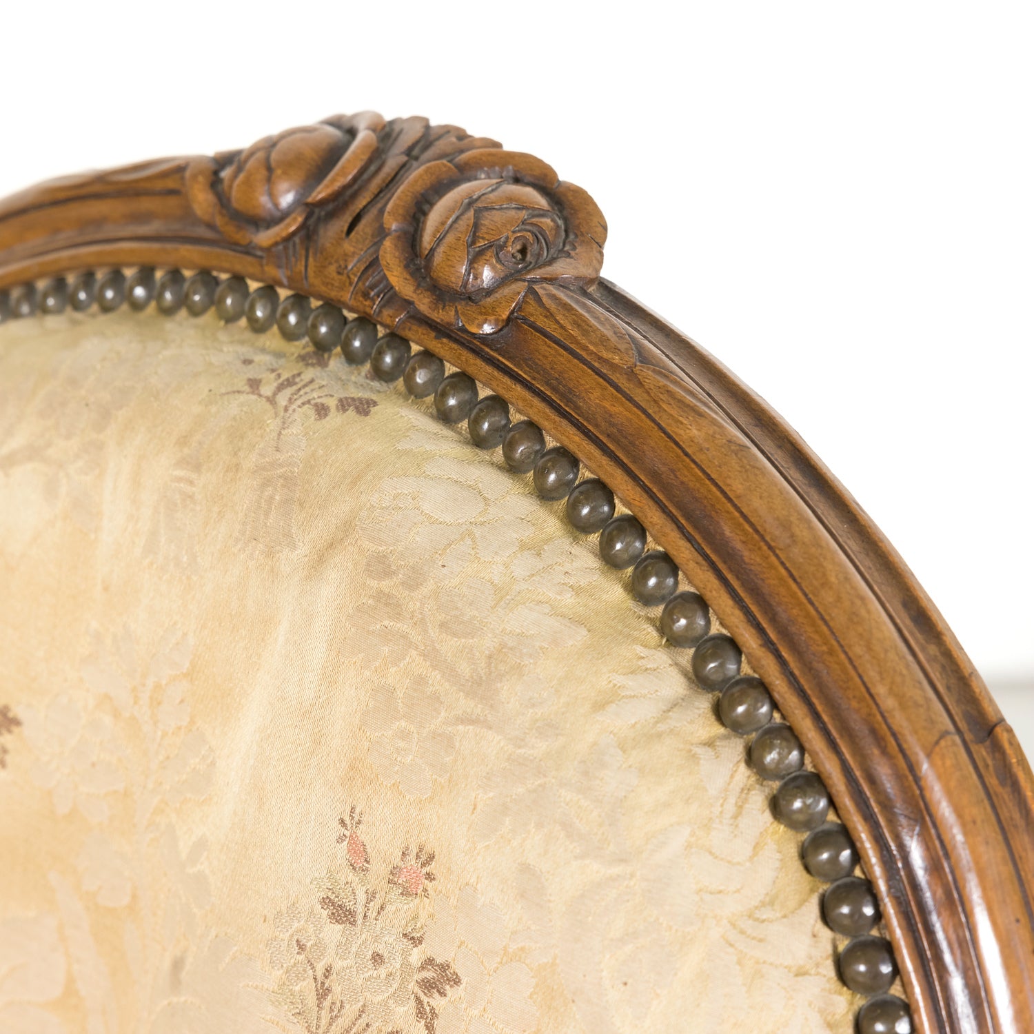 Four 19th Century French Louis XVI Style Carved Walnut Armchairs or Fauteuils a la Reine, Sold Separately