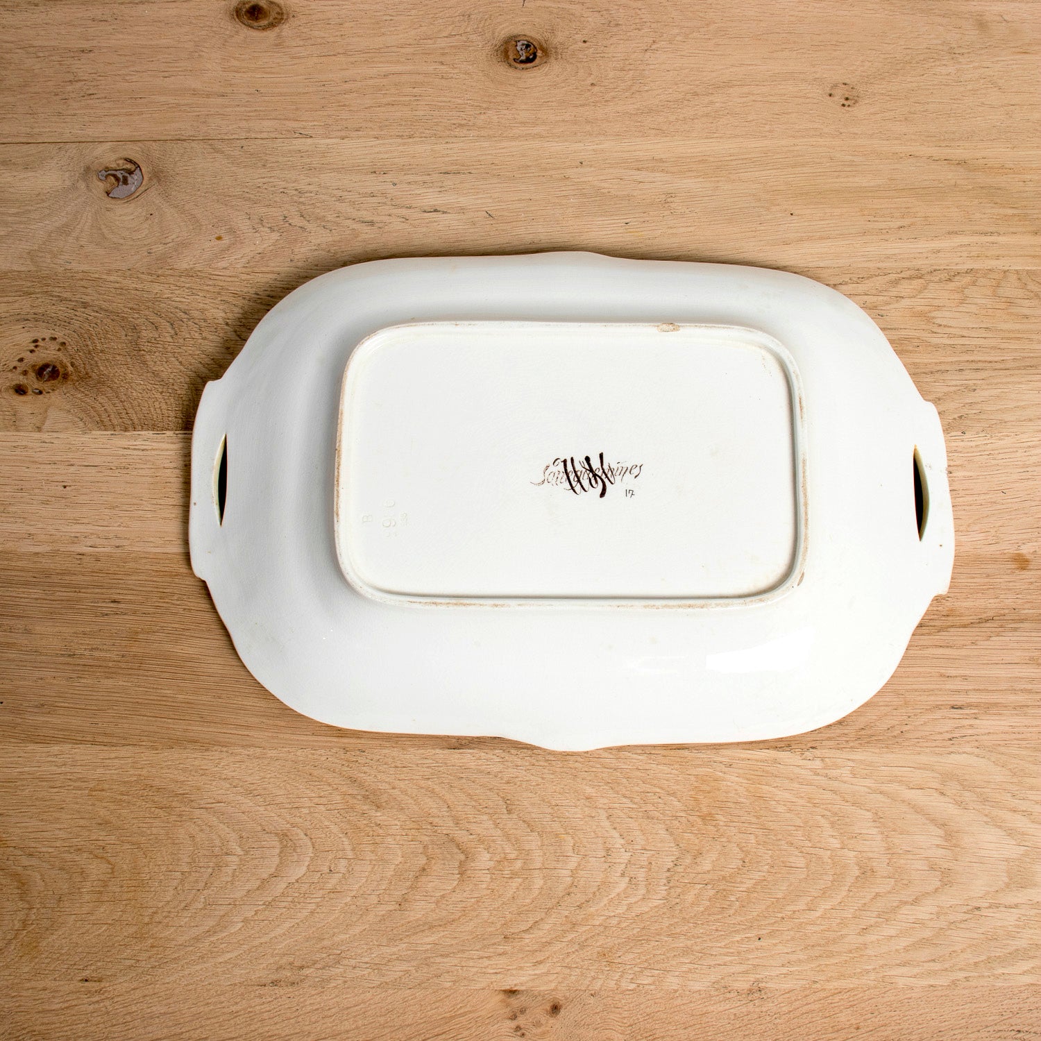 19th Century French Asparagus Plate Set and Platter by Sarreguemines