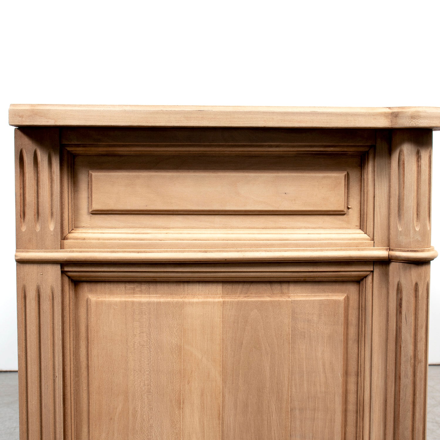 Antique French Louis XVI Style Bleached Cherrywood Enfilade Buffet