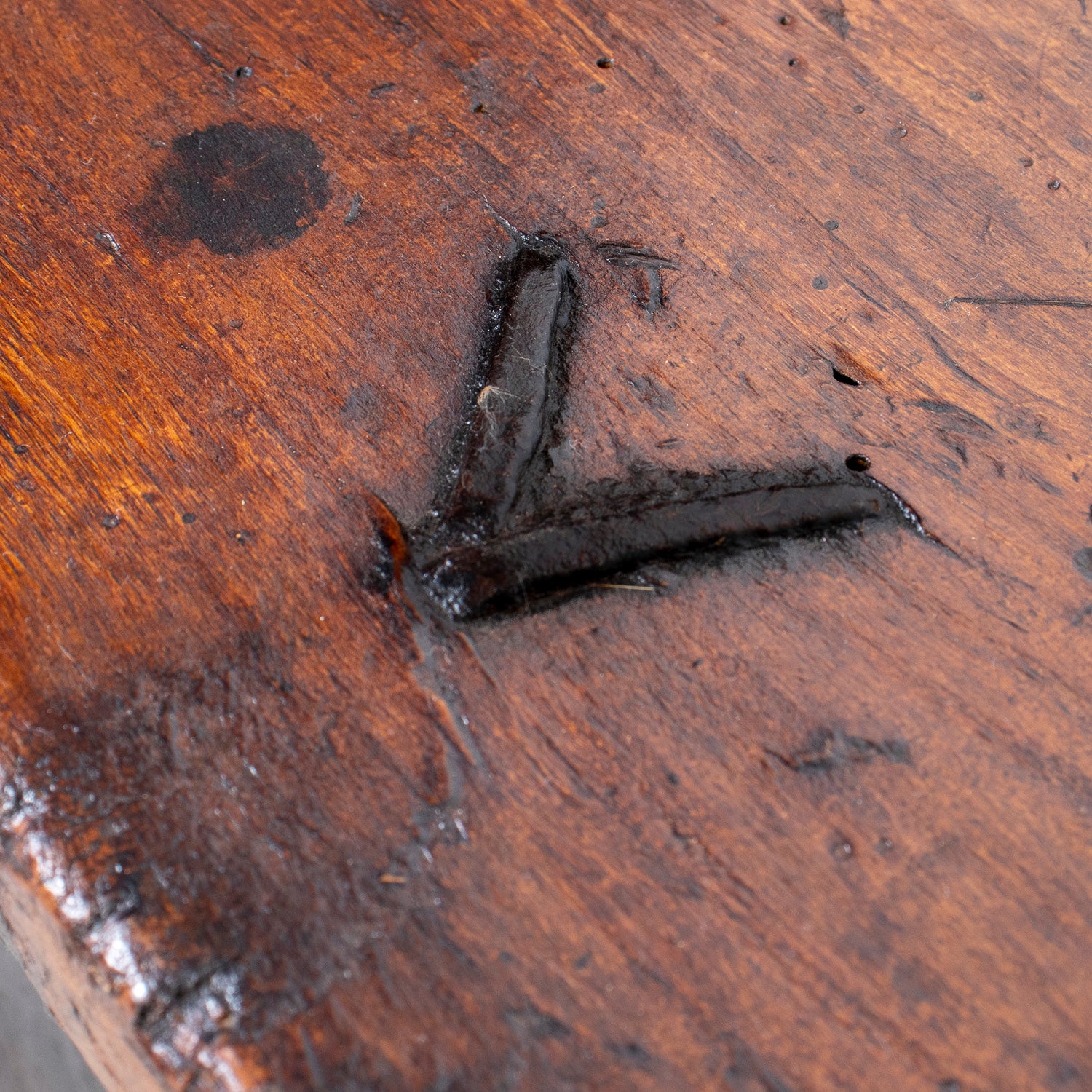 17th Century French Norman Renaissance Carved Walnut Coffer/Trunk with Original Ironwork