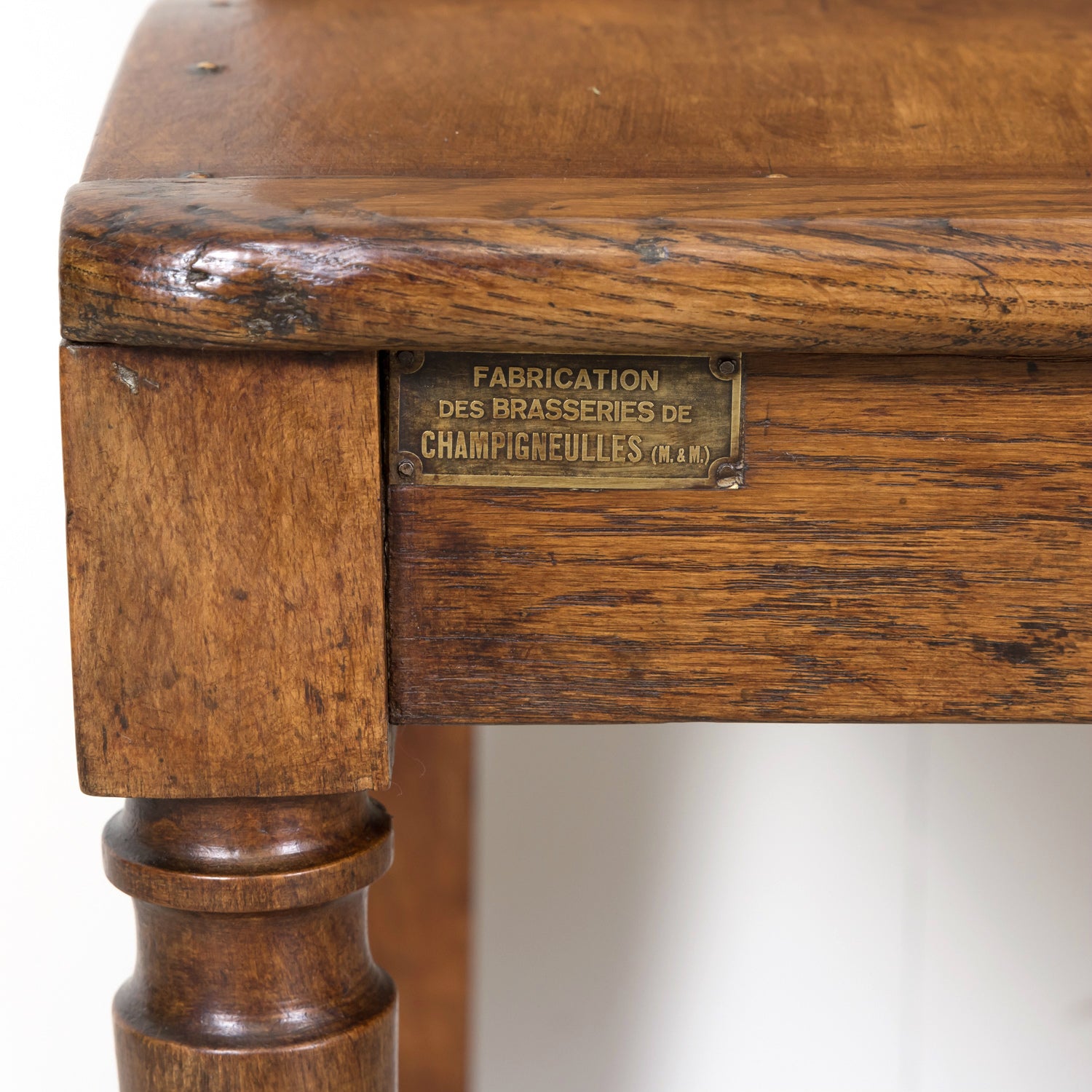 19th Century French Hand Made Bentwood Walnut Bench with Fruitwood Inlay