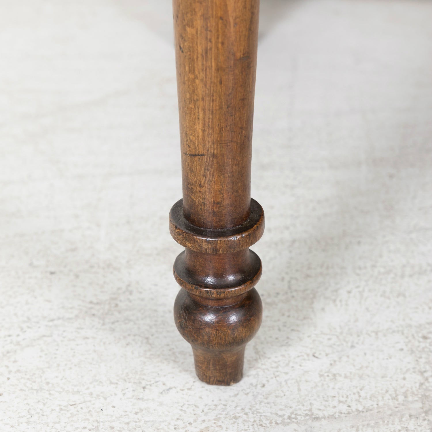 19th Century French Hand Made Bentwood Walnut Bench with Fruitwood Inlay