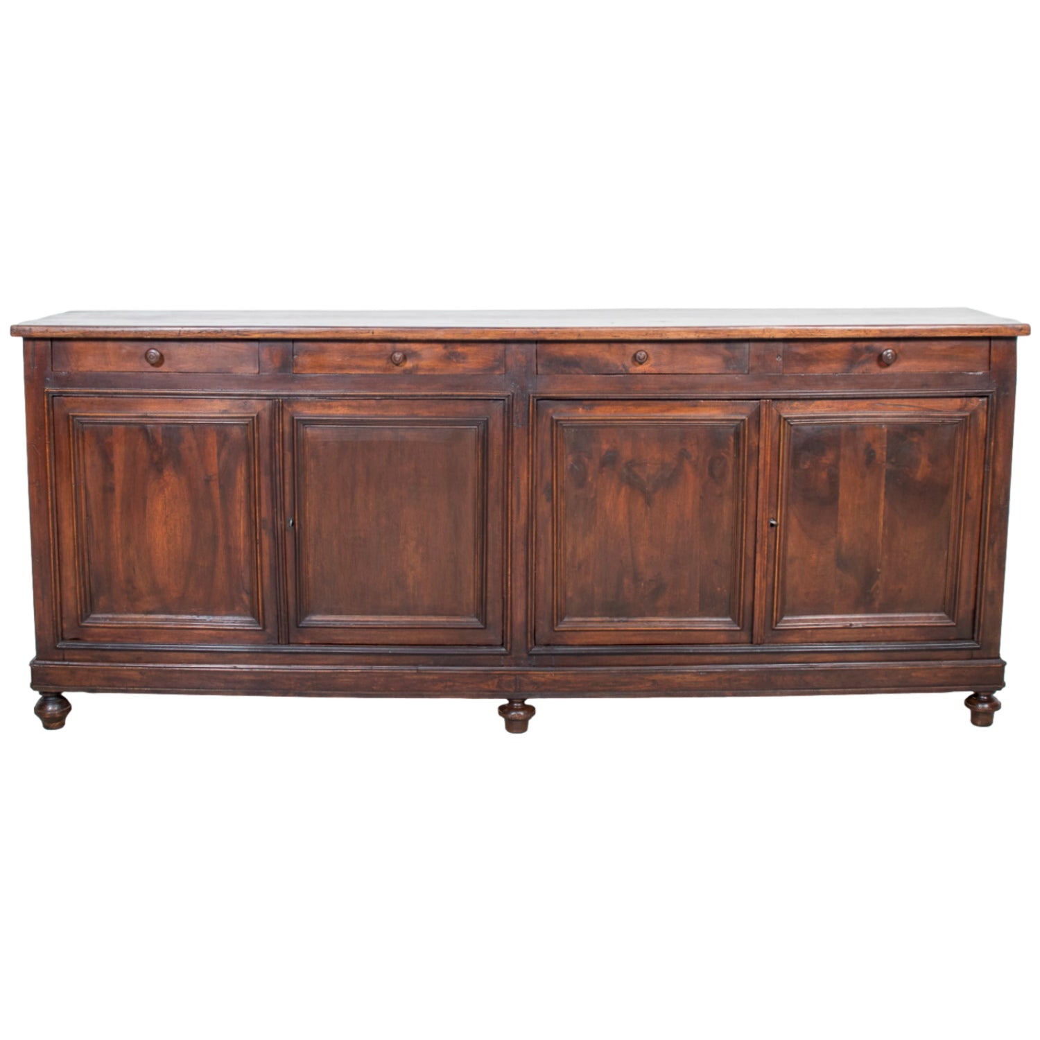 19th Century French Louis XVI Style Walnut Enfilade Buffet from Normandy