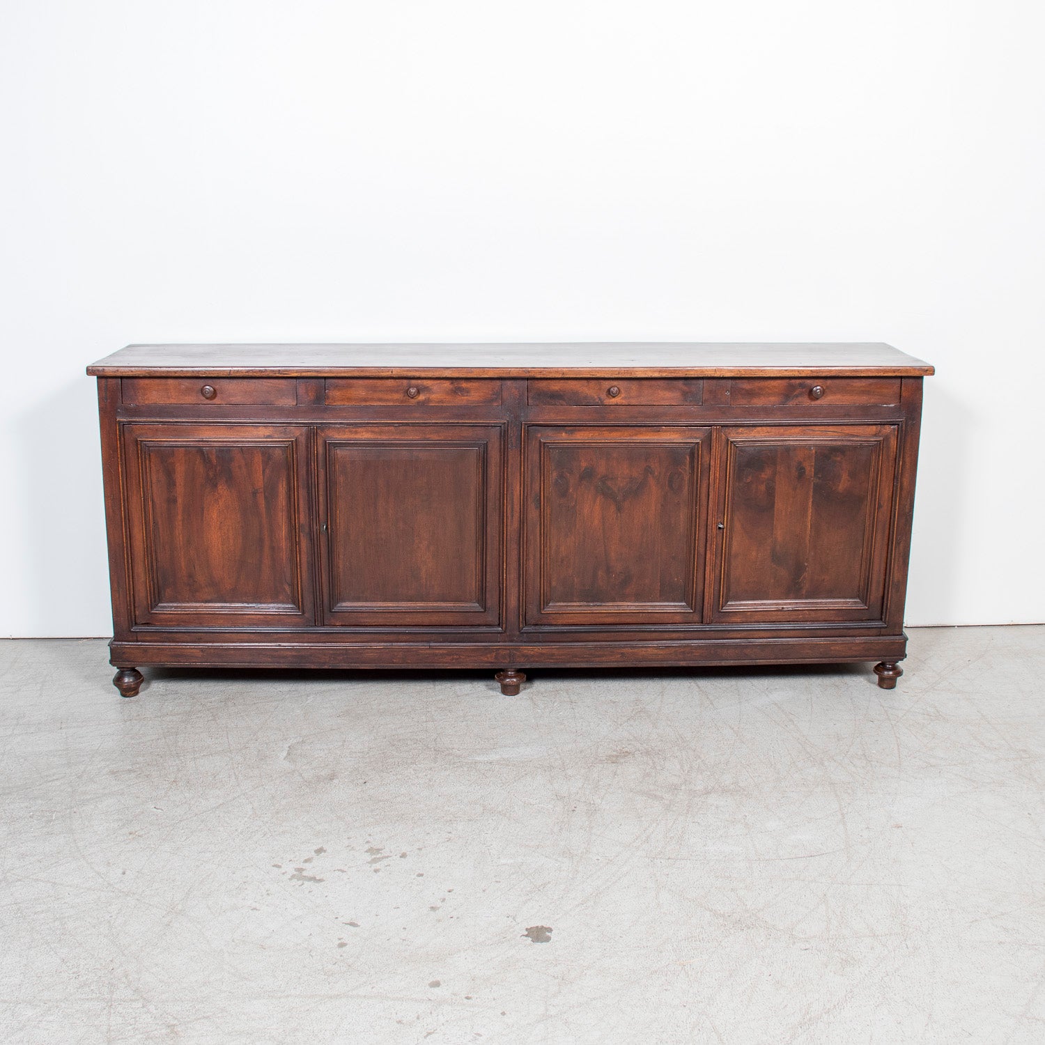 19th Century French Louis XVI Style Walnut Enfilade Buffet from Normandy