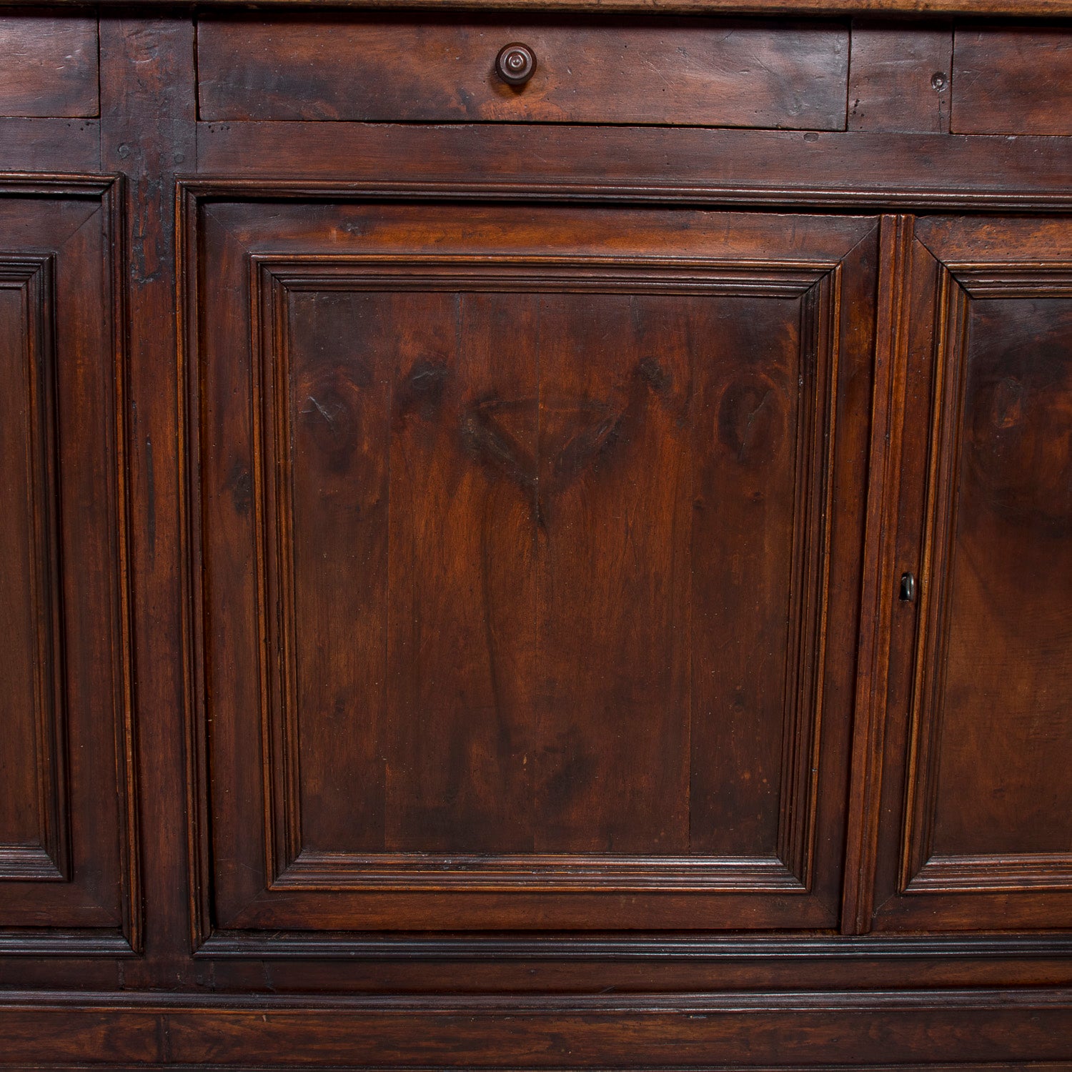 19th Century French Louis XVI Style Walnut Enfilade Buffet from Normandy