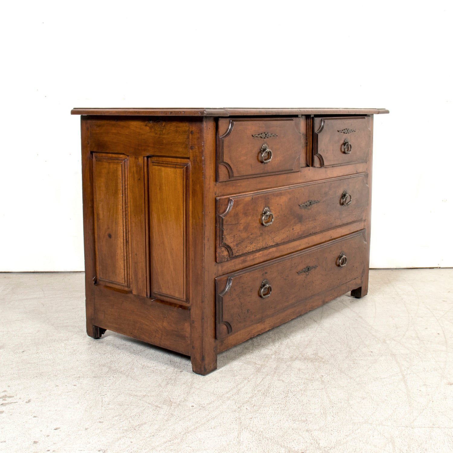 Rare 17th Century French Provincial Louis XIV Period Walnut Commode