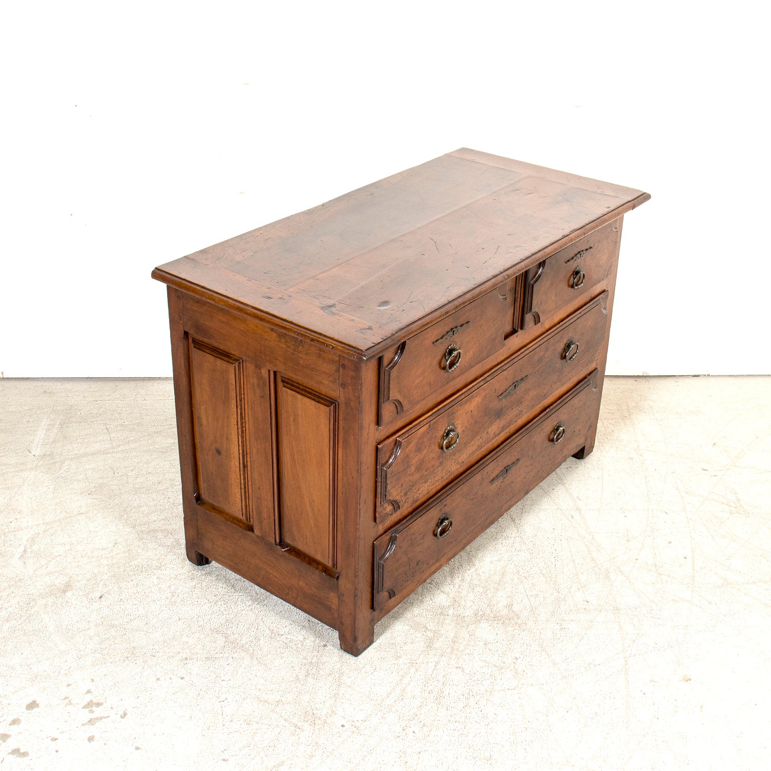 Rare 17th Century French Provincial Louis XIV Period Walnut Commode