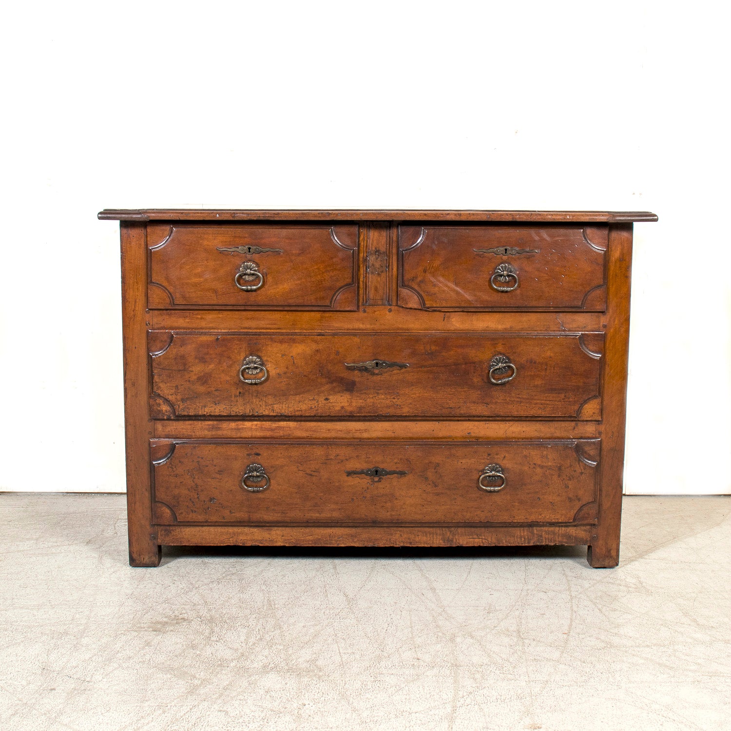 Rare 17th Century French Provincial Louis XIV Period Walnut Commode
