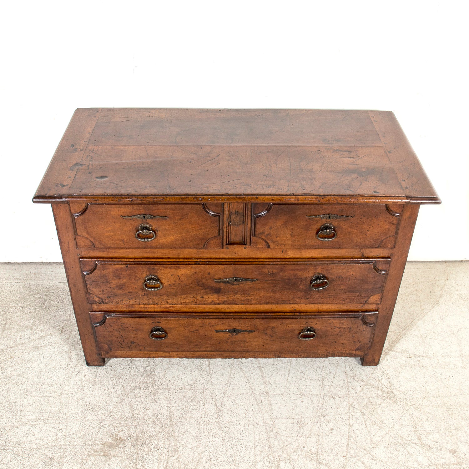 Rare 17th Century French Provincial Louis XIV Period Walnut Commode