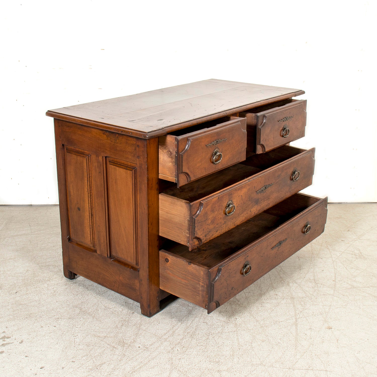 Rare 17th Century French Provincial Louis XIV Period Walnut Commode