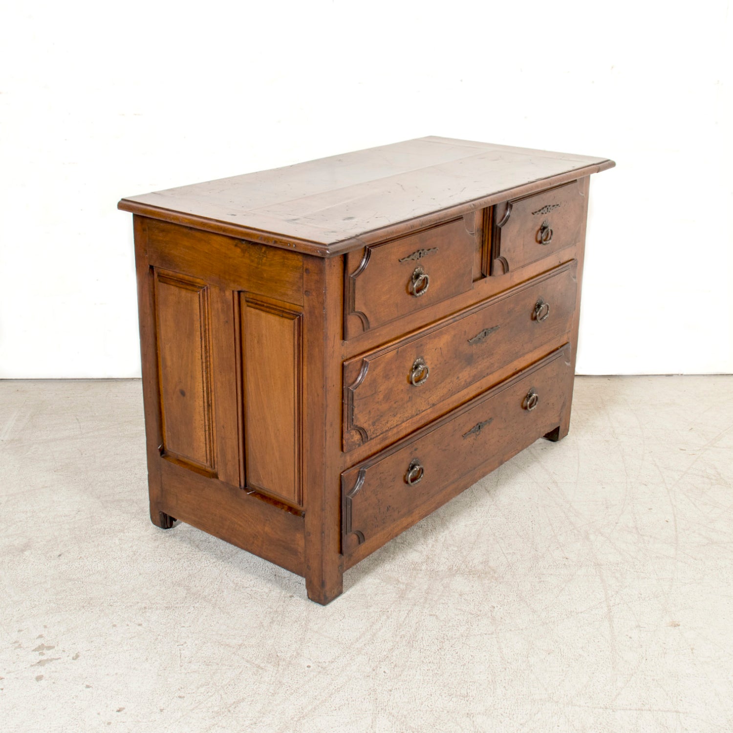 Rare 17th Century French Provincial Louis XIV Period Walnut Commode