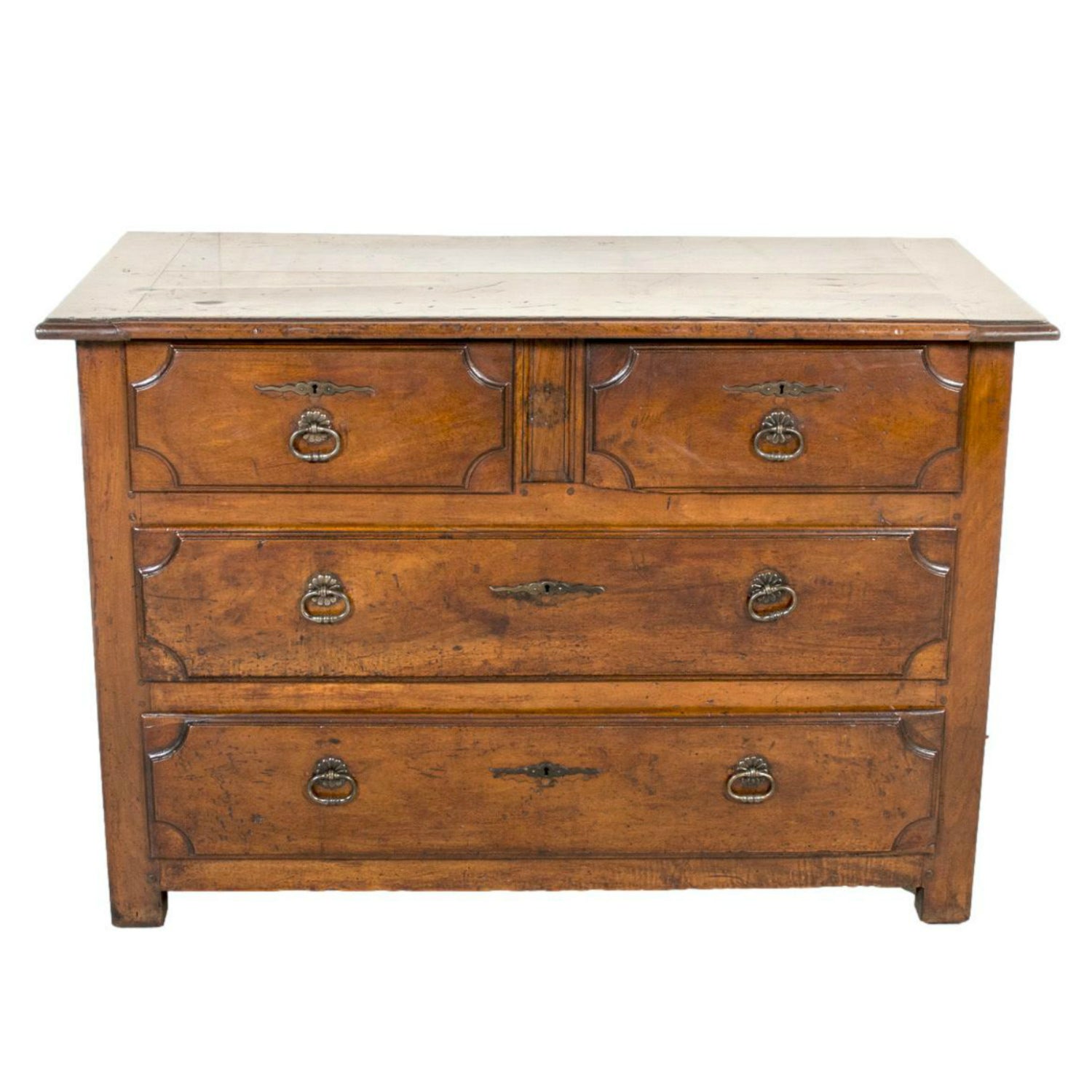 Rare 17th Century French Provincial Louis XIV Period Walnut Commode