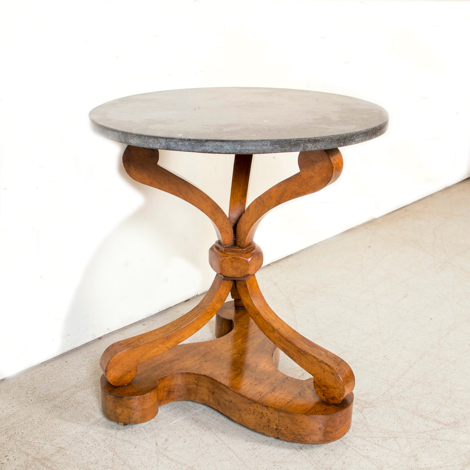 Early 19th Century French Empire Period Pedestal Table with Marble Top