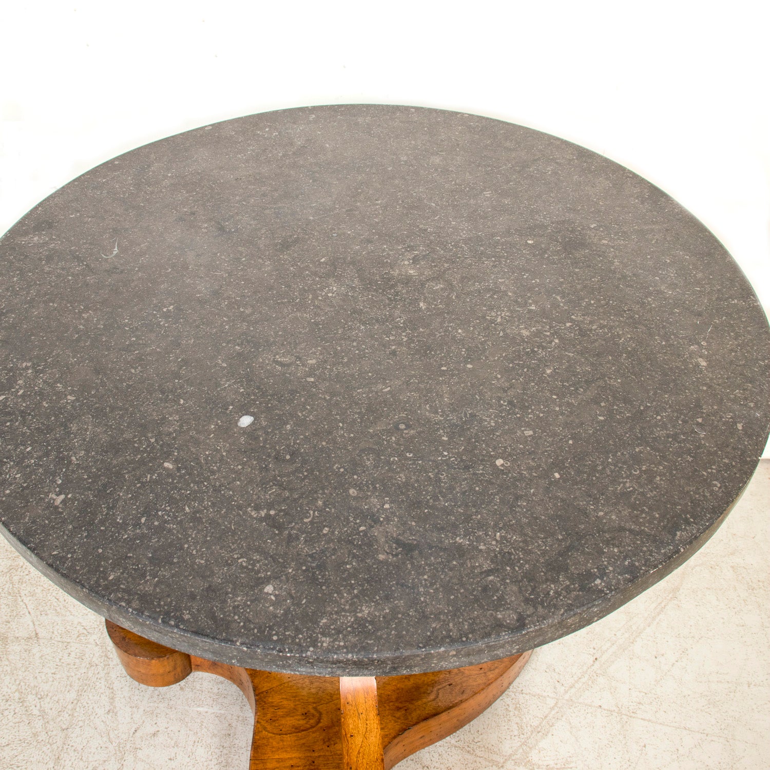 Early 19th Century French Empire Period Pedestal Table with Marble Top