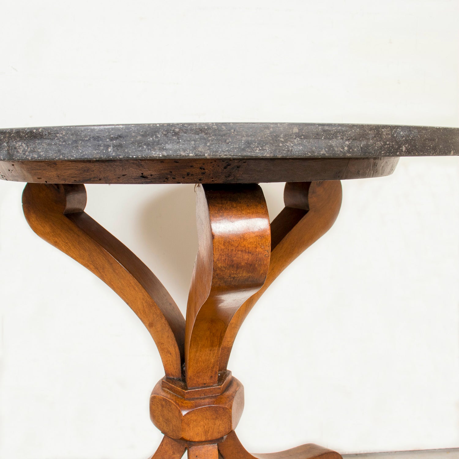 Early 19th Century French Empire Period Pedestal Table with Marble Top