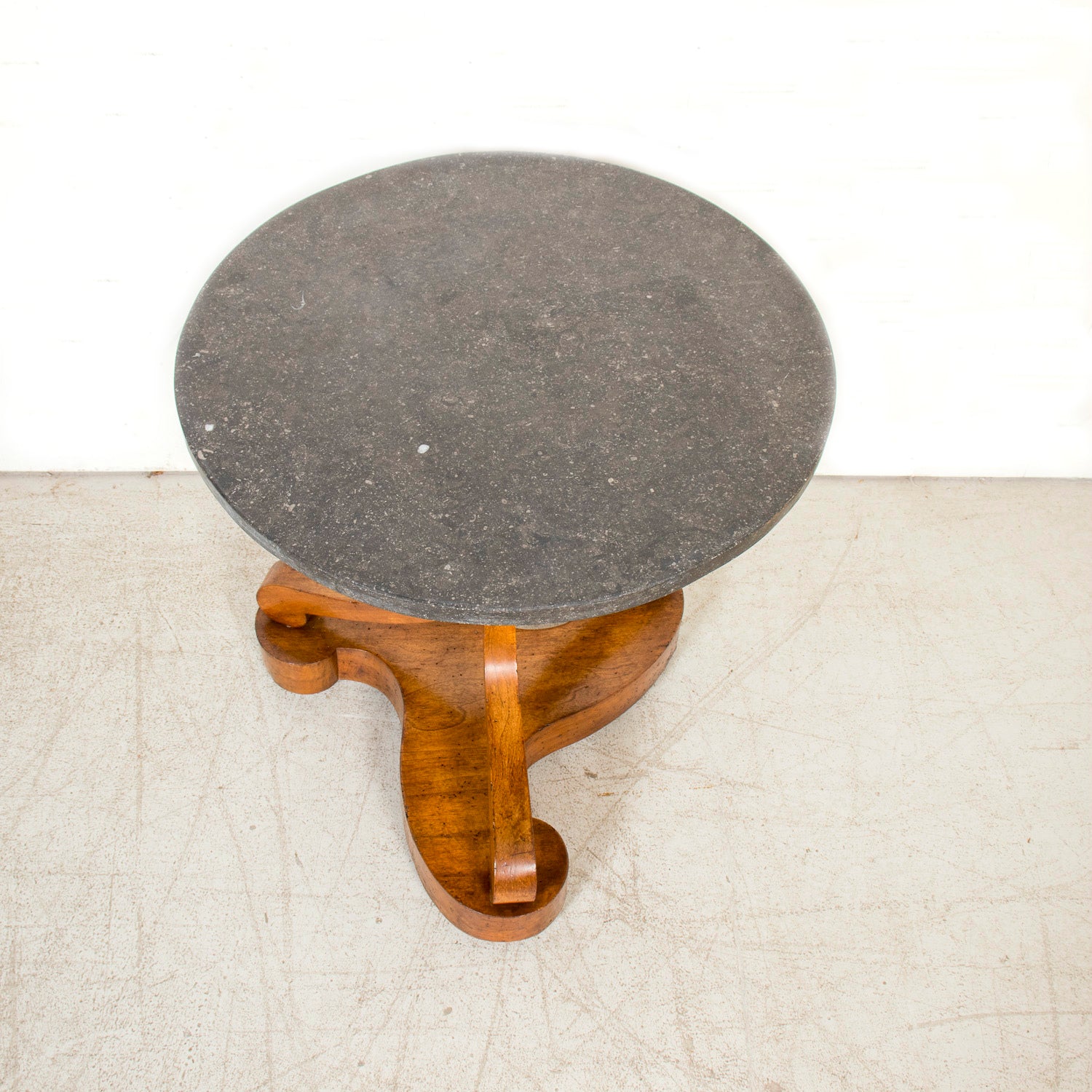 Early 19th Century French Empire Period Pedestal Table with Marble Top