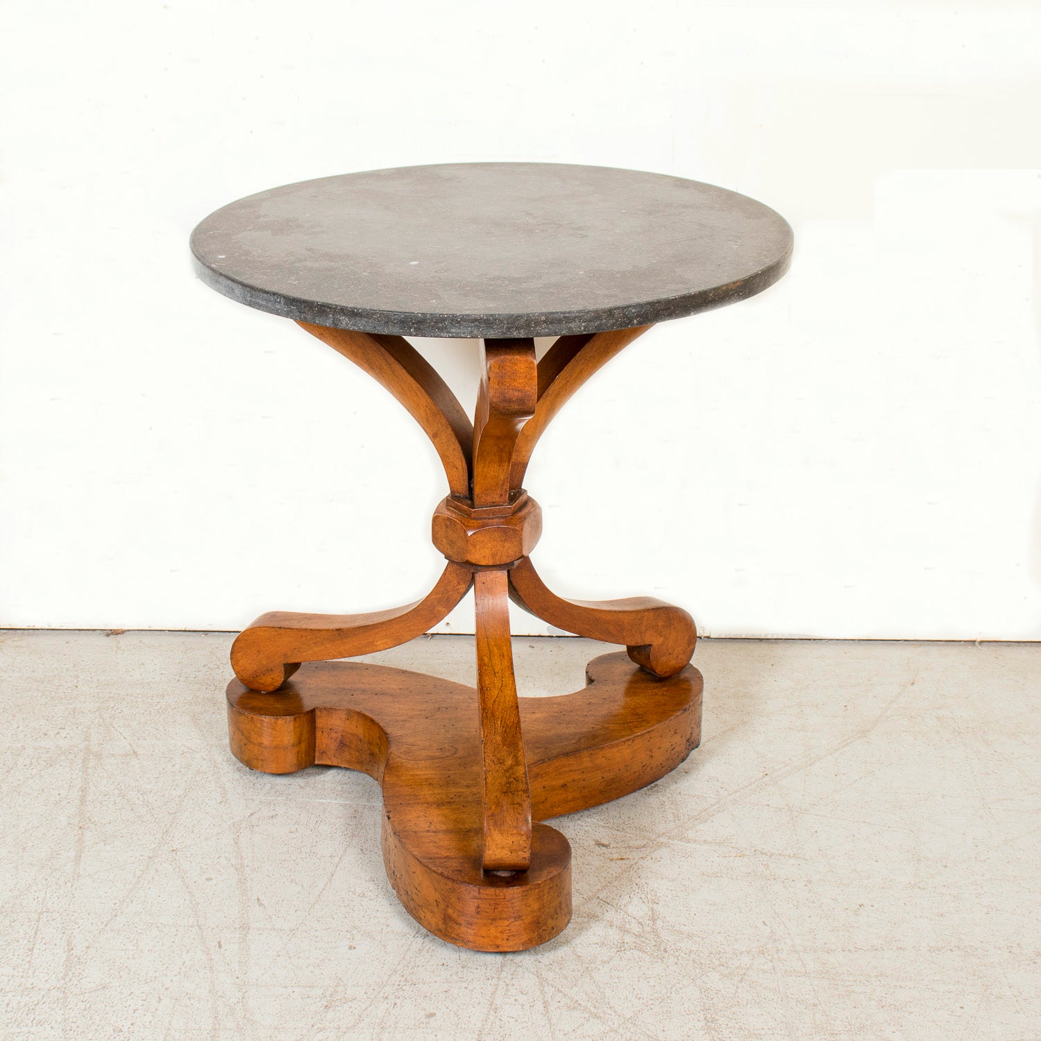 Early 19th Century French Empire Period Pedestal Table with Marble Top