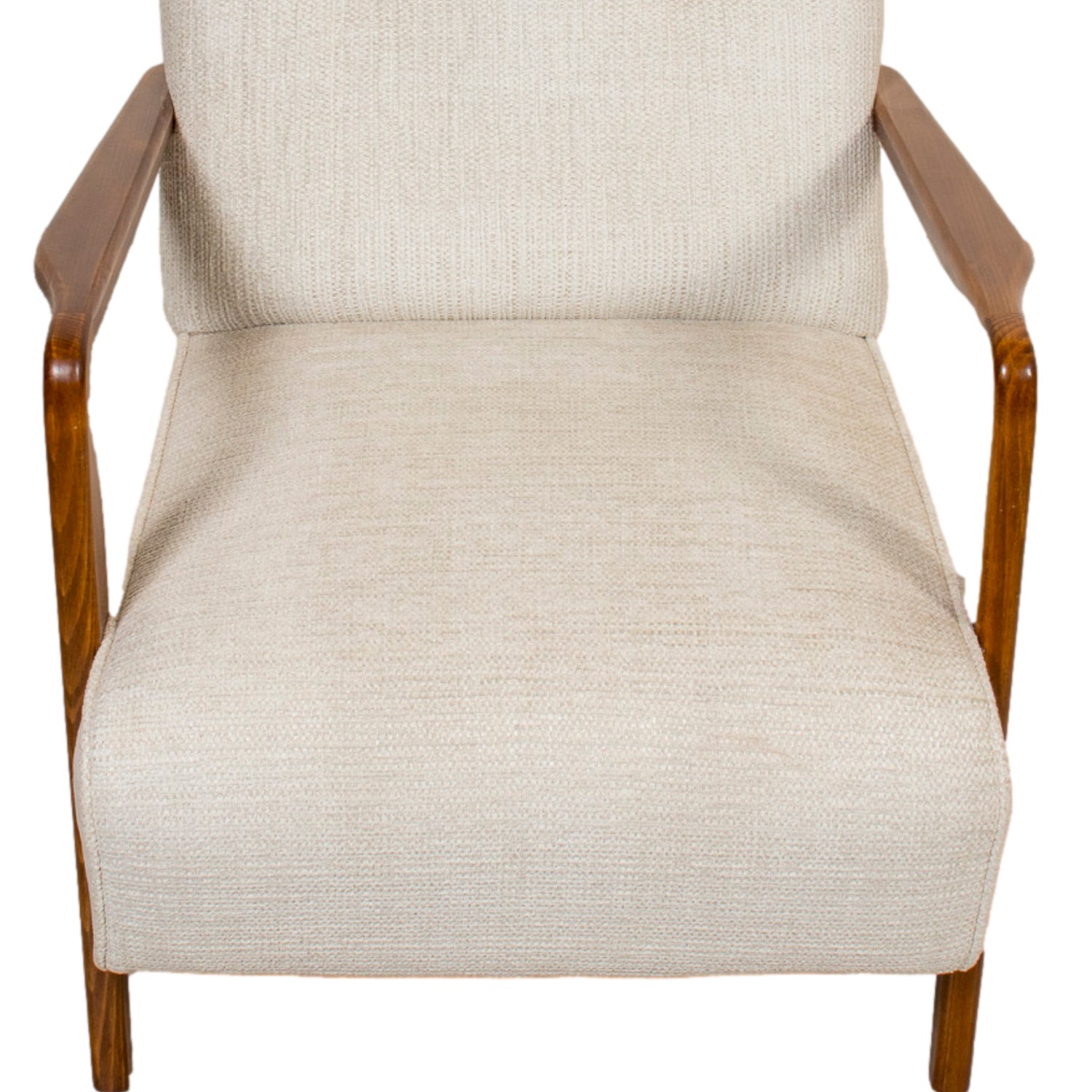 Pair of Mid-Century Modern Italian Cherrywood Armchairs or Easy Chairs