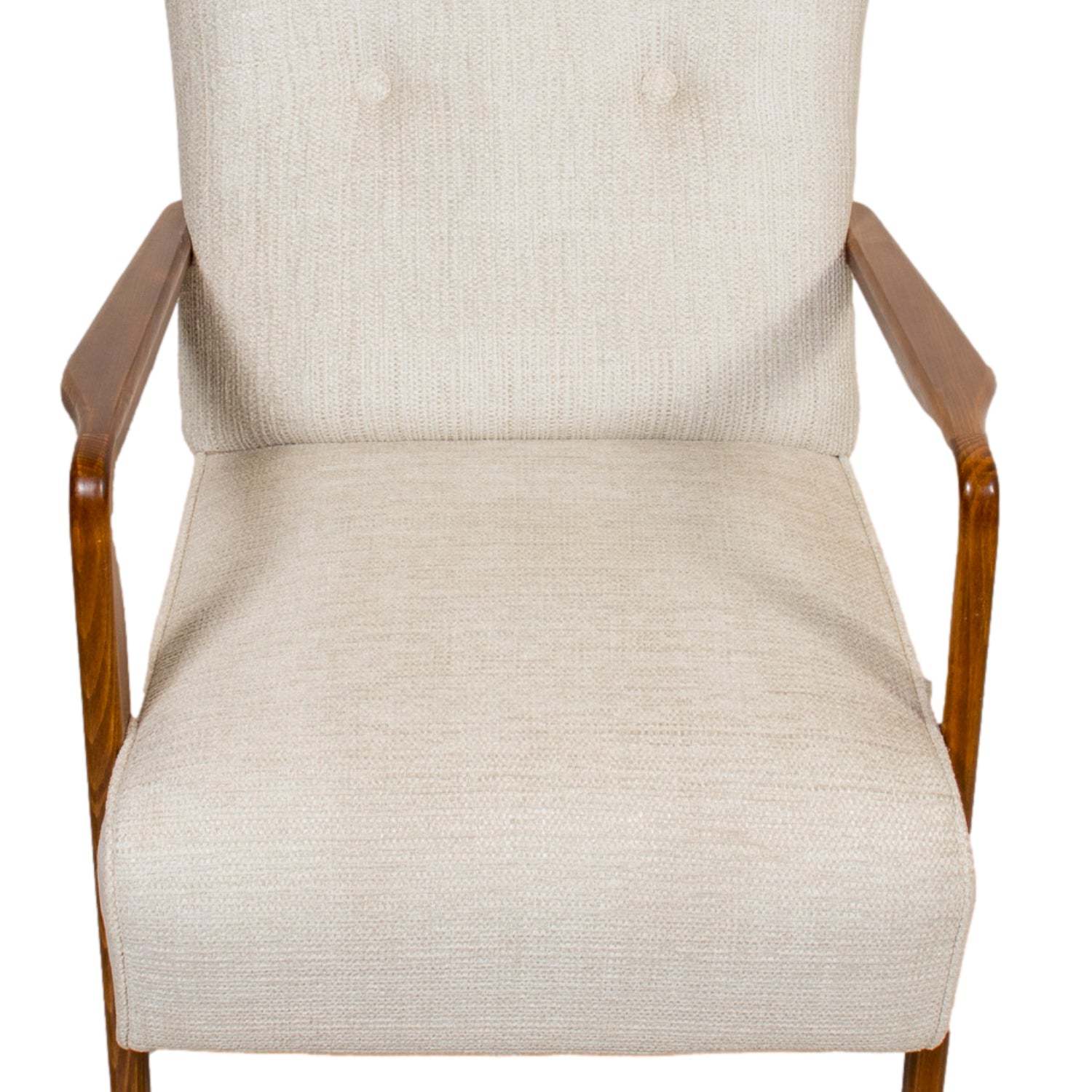 Pair of Mid-Century Modern Italian Cherrywood Armchairs or Easy Chairs