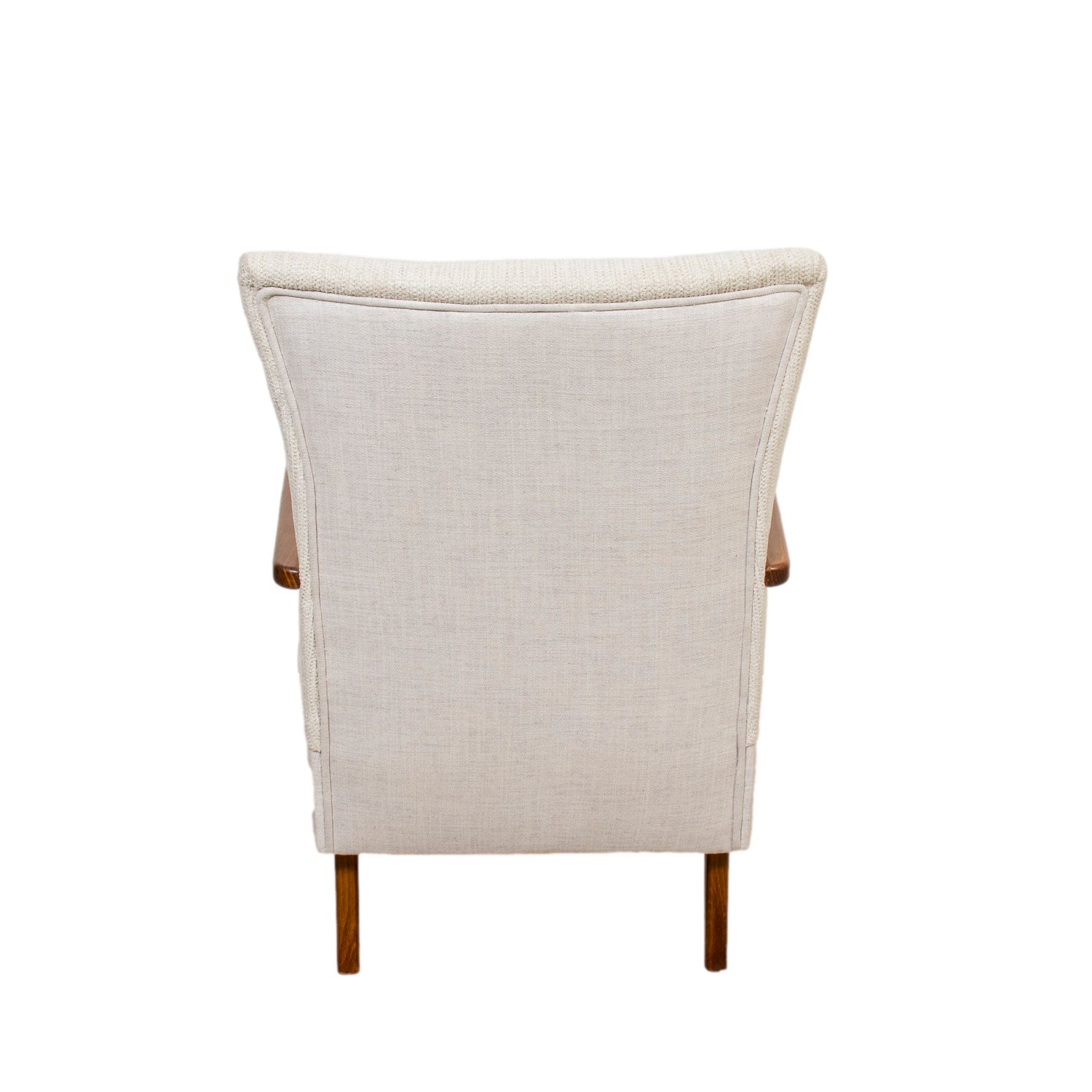 Pair of Mid-Century Modern Italian Cherrywood Armchairs or Easy Chairs