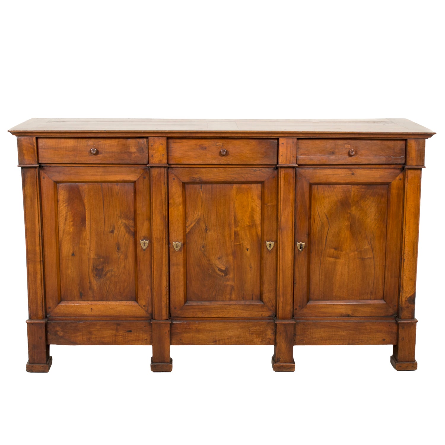 Early 19th Century French Directoire Period Walnut Lyonnaise Enfilade Buffet