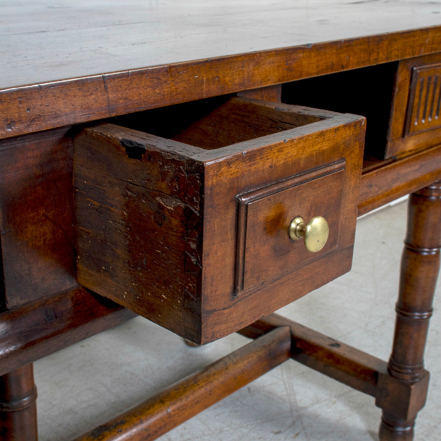 18th Century French Directoire Period Walnut Work Table or Console Table