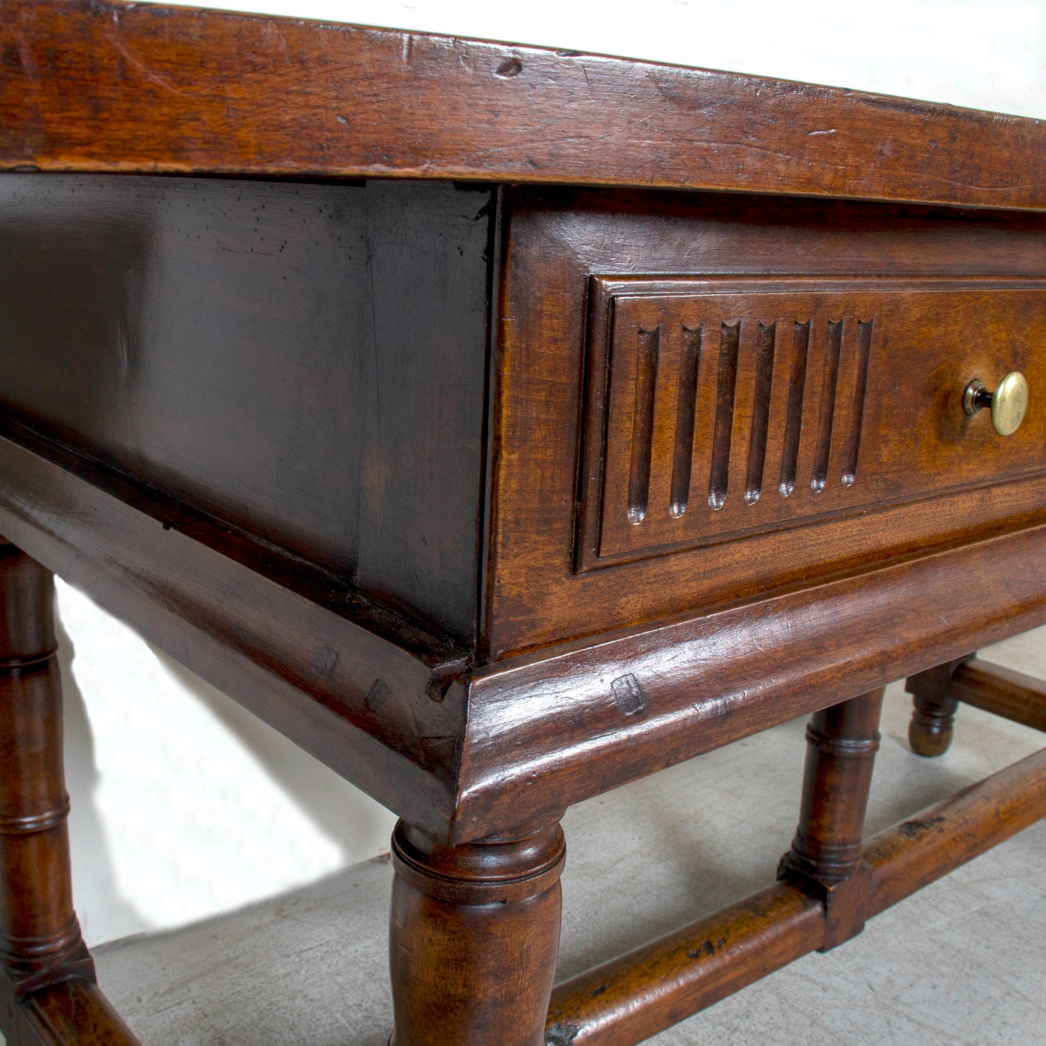18th Century French Directoire Period Walnut Work Table or Console Table