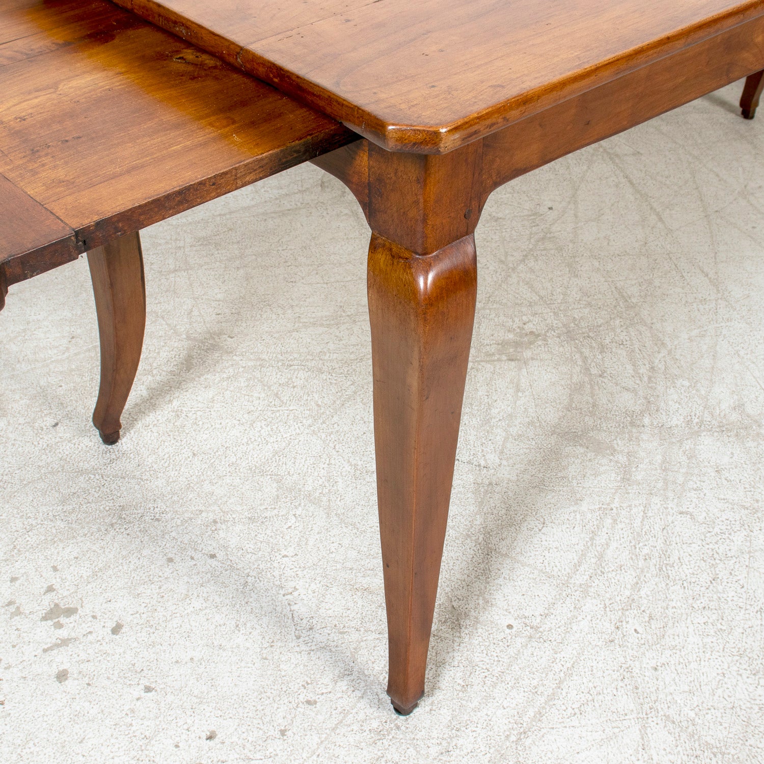 Early 19th Century French Country Louis XV Style Cherry Farm Table with Bread Board and Drawer