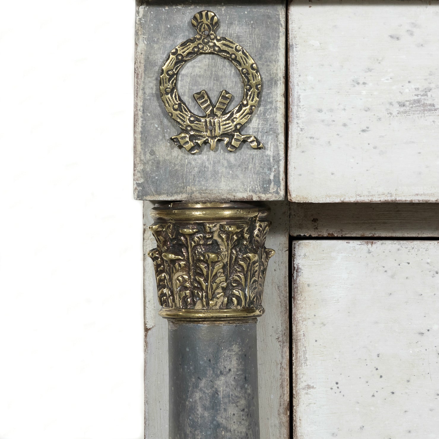 Early 20th Century French Empire Style Painted Commode with Ormolu