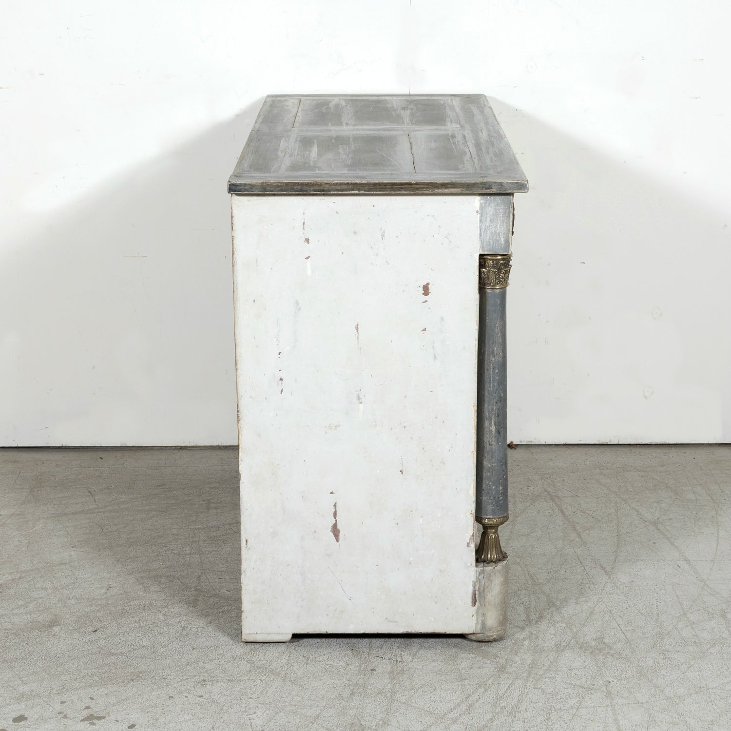 Early 20th Century French Empire Style Painted Commode with Ormolu