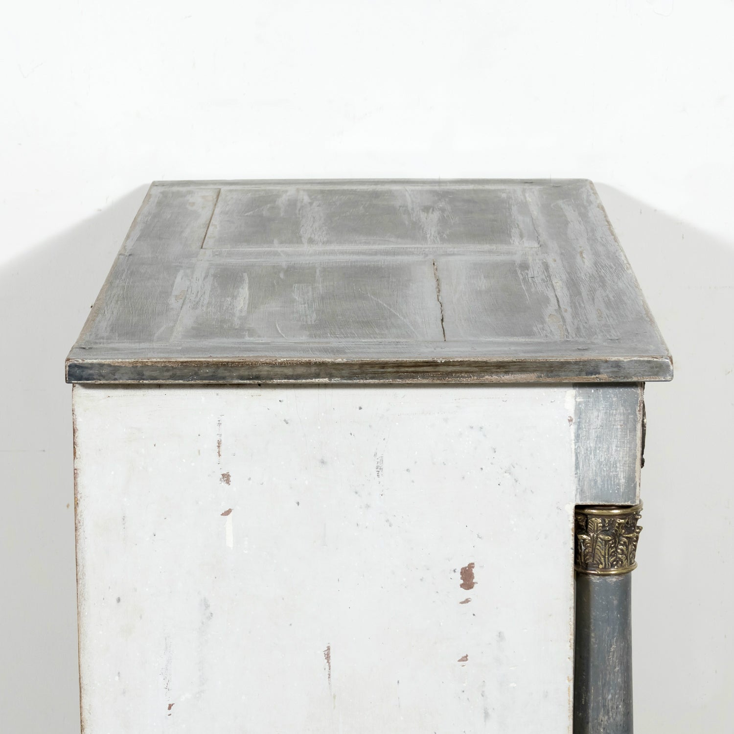 Early 20th Century French Empire Style Painted Commode with Ormolu