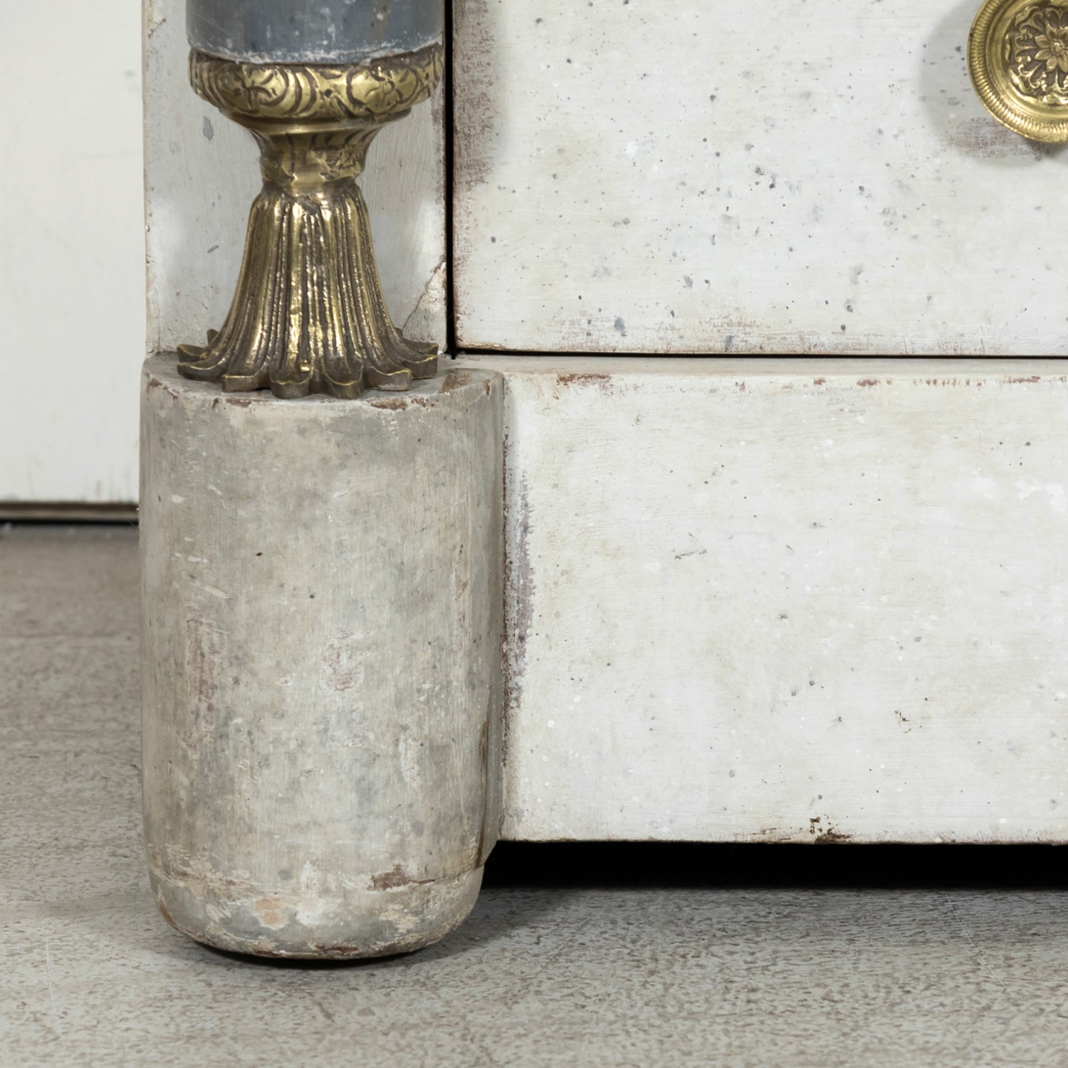 Early 20th Century French Empire Style Painted Commode with Ormolu