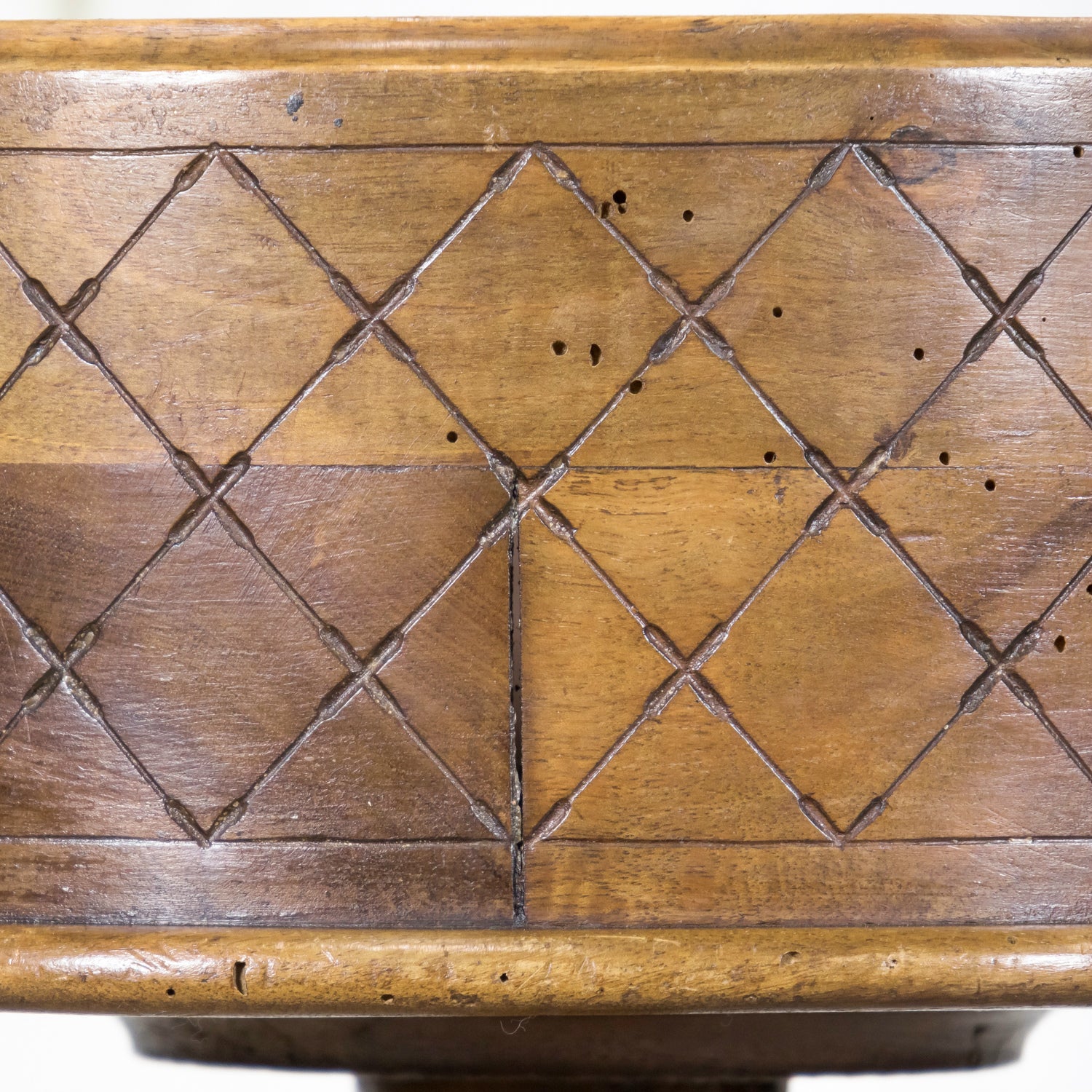 19th Century French Carved Oval Shaped Walnut Jardinière or Planter on Tripod Stand