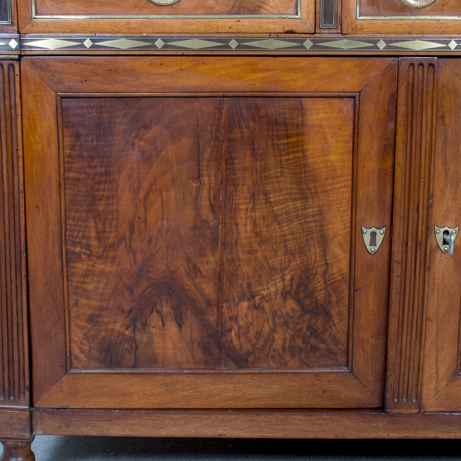 Mid-18th Century French Louis XVI Period Lyonnais Buffet with Bronze Doré
