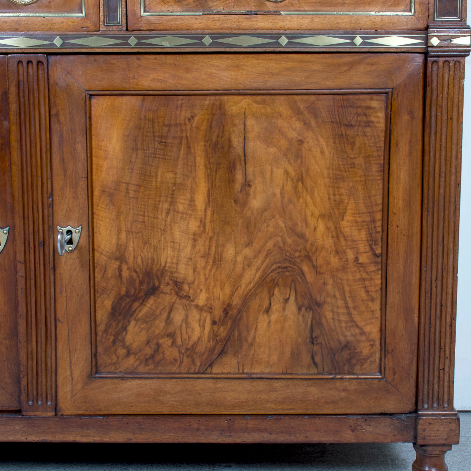 Mid-18th Century French Louis XVI Period Lyonnais Buffet with Bronze Doré