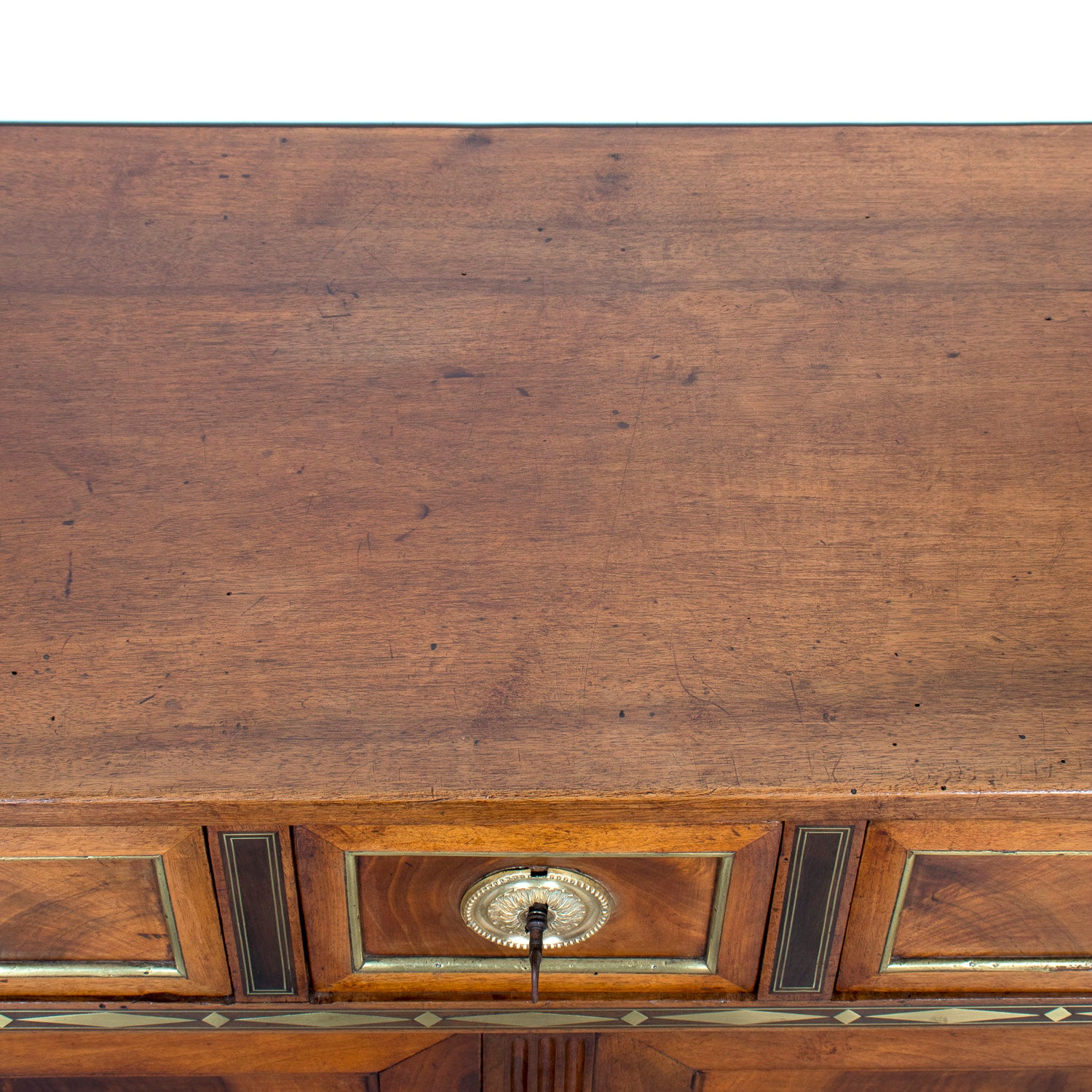 Mid-18th Century French Louis XVI Period Lyonnais Buffet with Bronze Doré