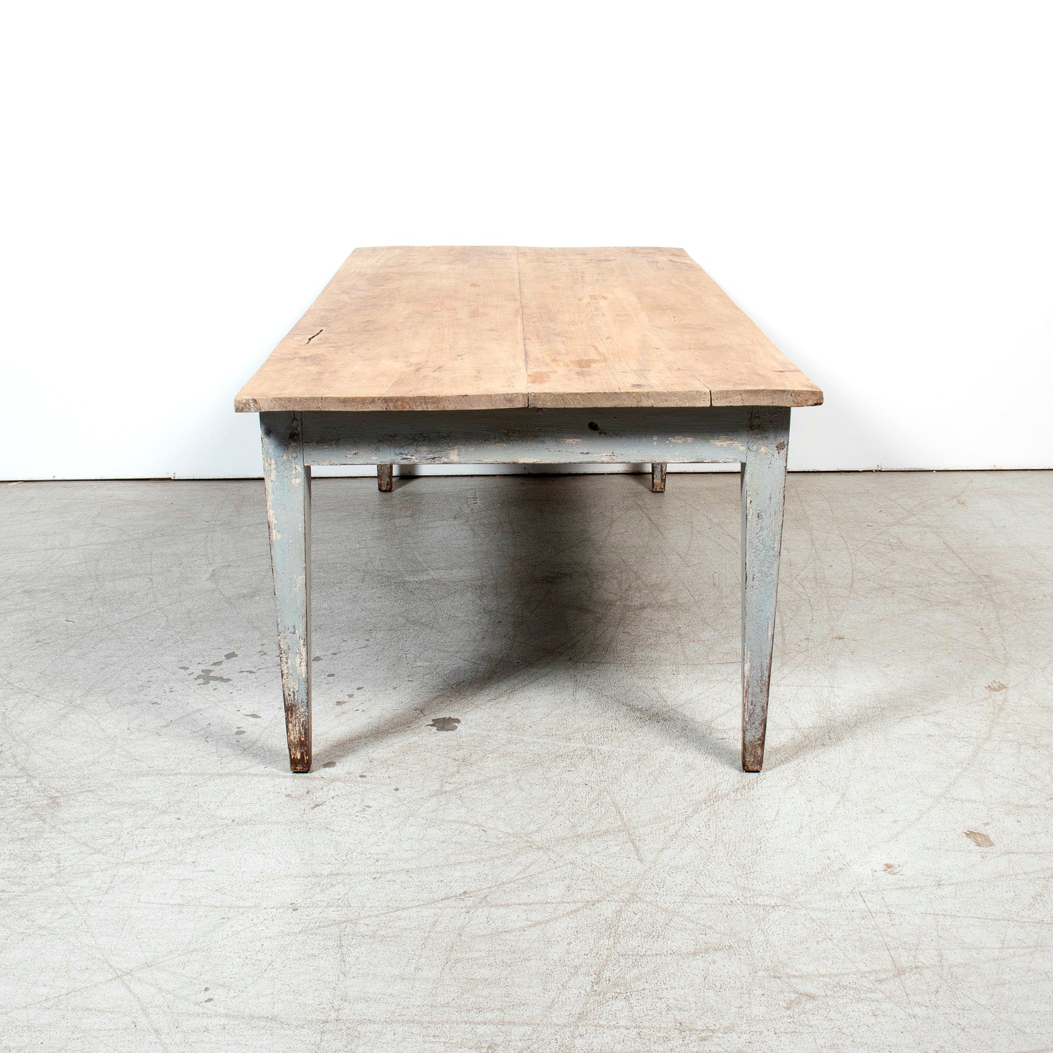 19th Century French Provençal Louis XVI Style Polychrome Farm Table