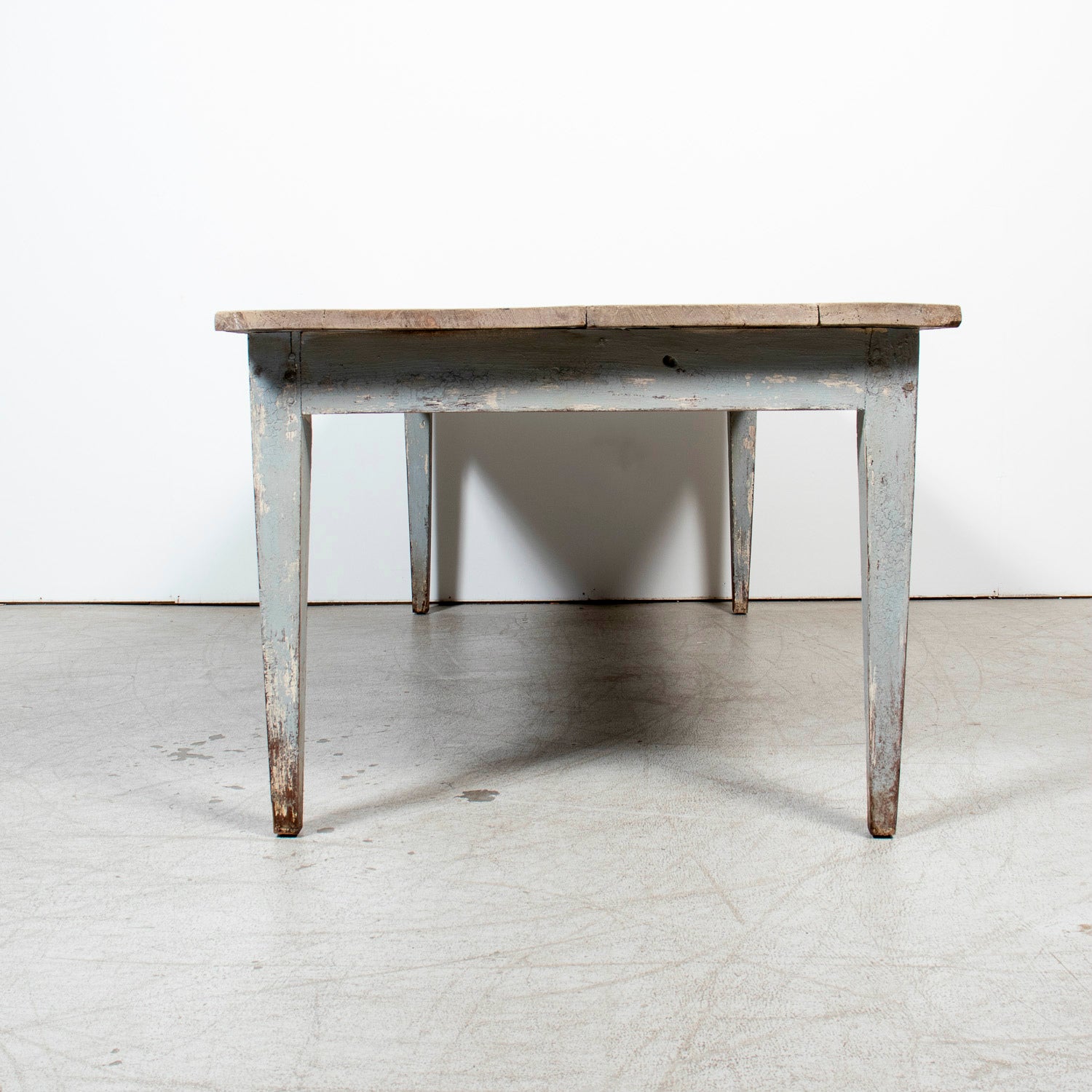 19th Century French Provençal Louis XVI Style Polychrome Farm Table