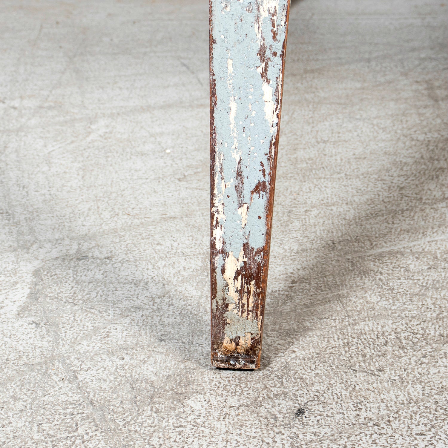 19th Century French Provençal Louis XVI Style Polychrome Farm Table