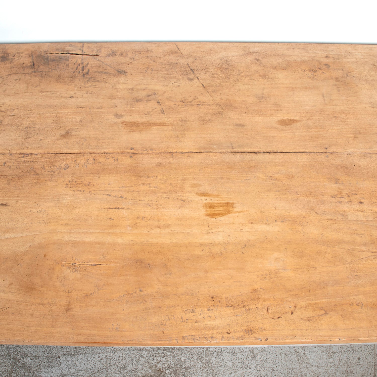 19th Century French Provençal Louis XVI Style Polychrome Farm Table