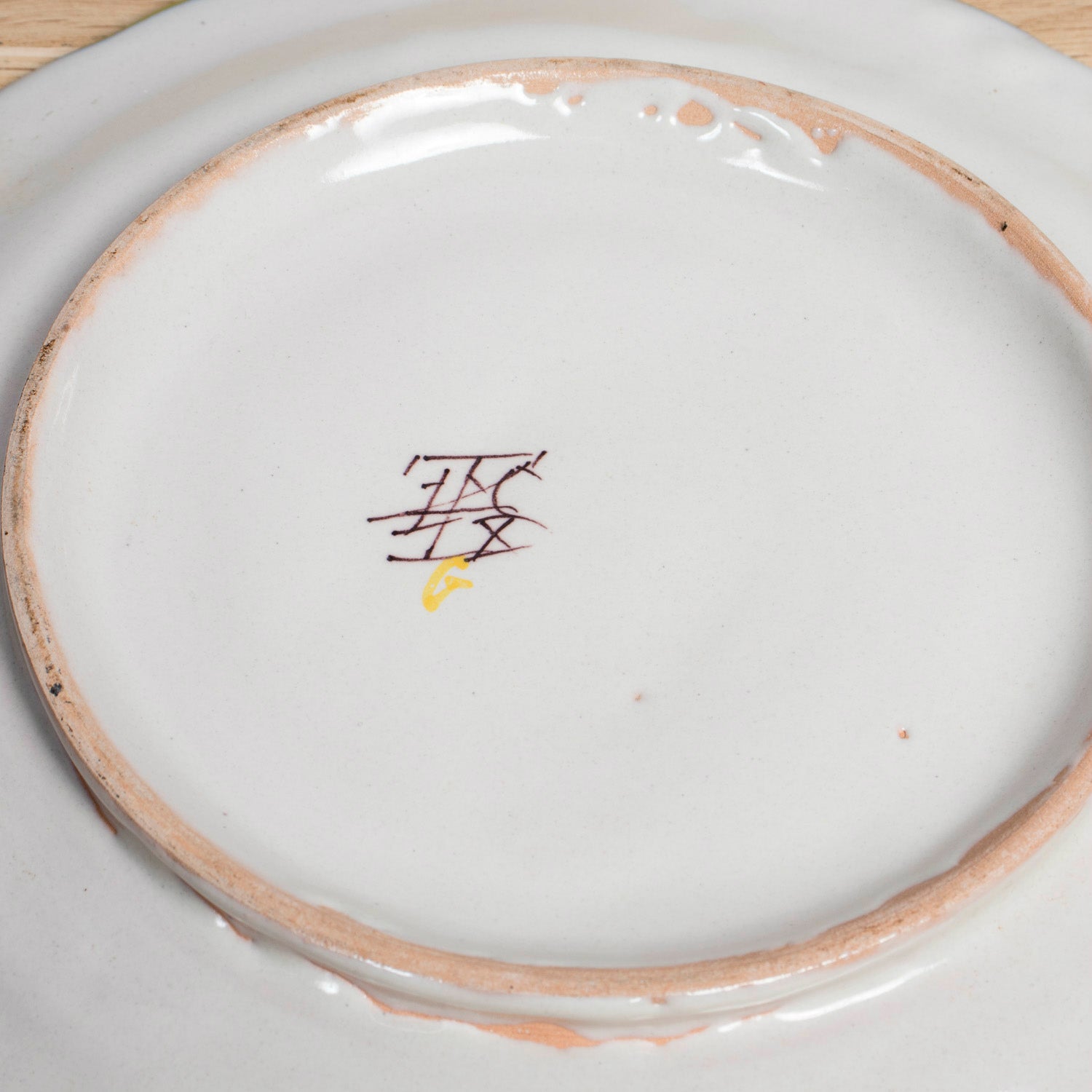 19th Century Antique French Faïence Martres-Tolosone Asparagus Plate Set with Platter