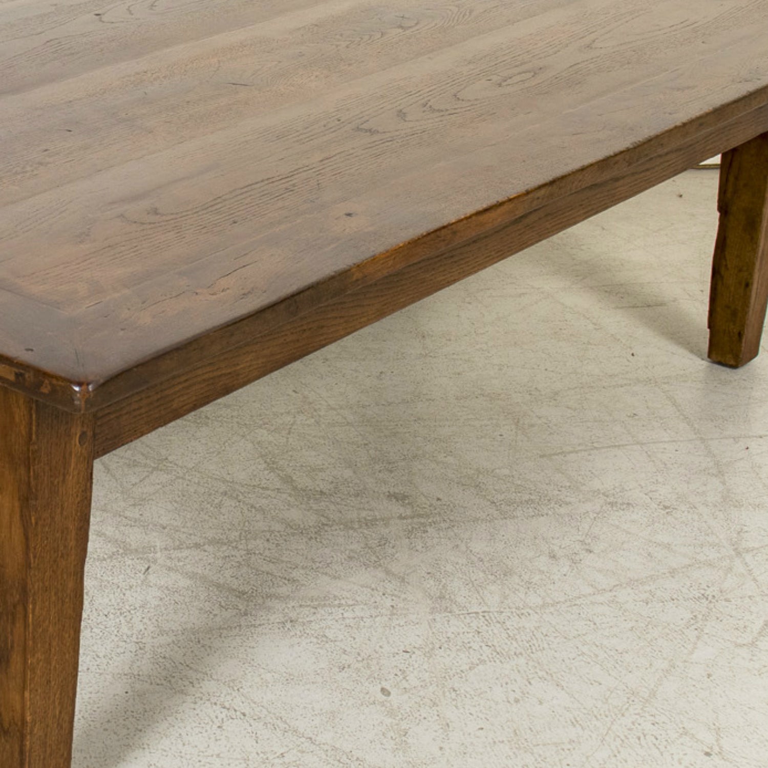 Large Early 19th Century Rustic French Country Walnut Coffee Table