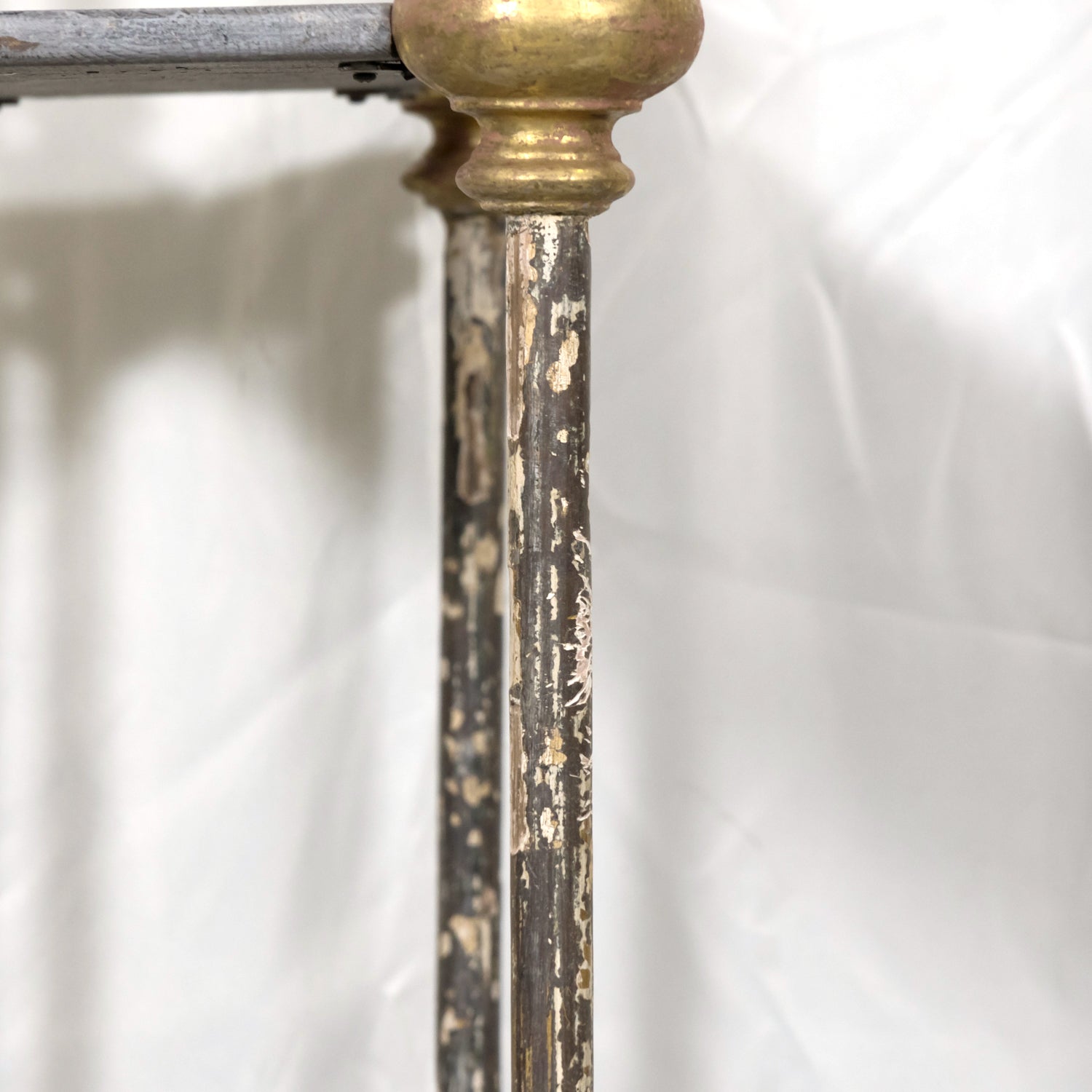 Large Bespoke French Industrial Artist's Shelf or Étagère with 19th Century Giltwood Fragments