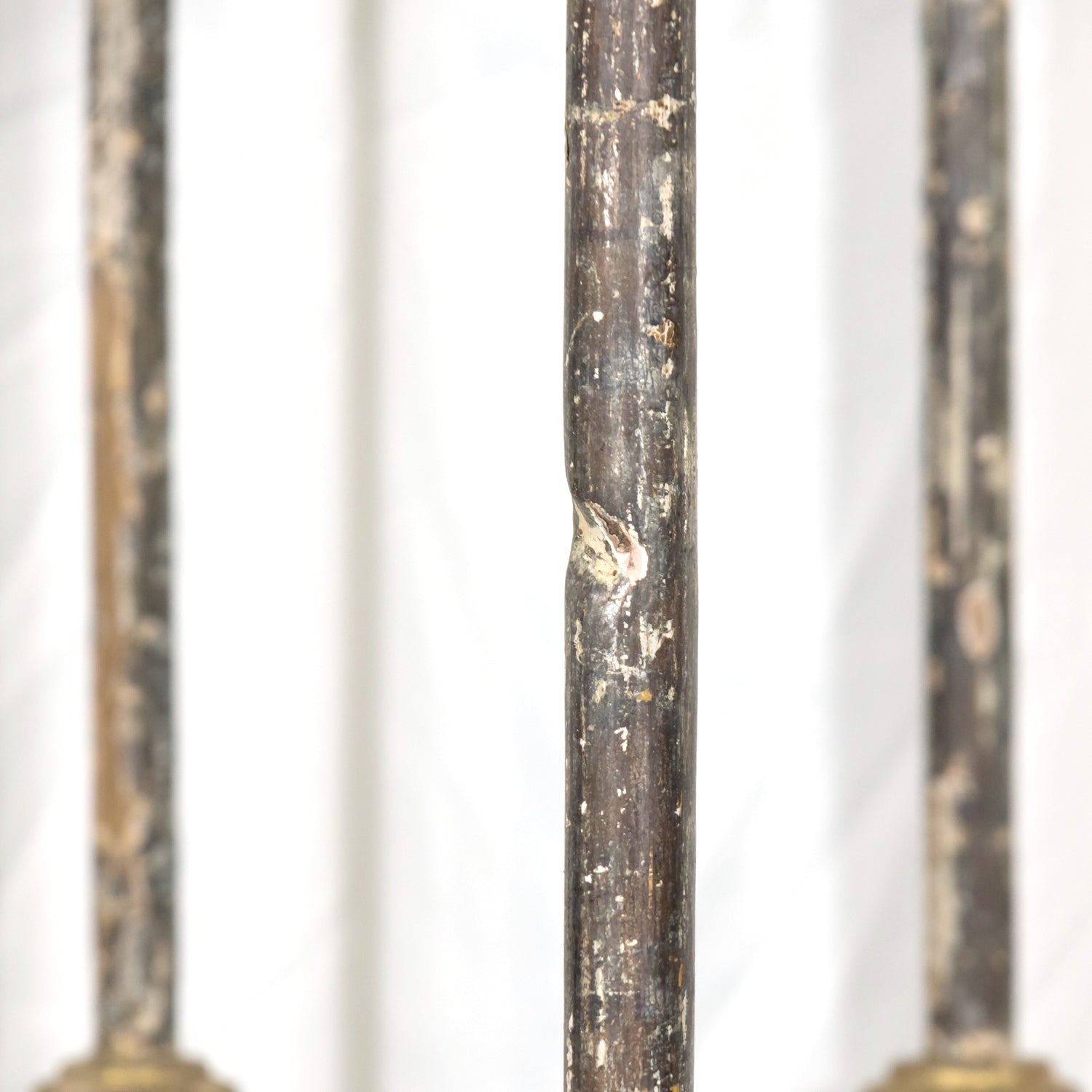 Bespoke French Industrial Artist's Shelf or Étagère with 19th Century Giltwood Fragments