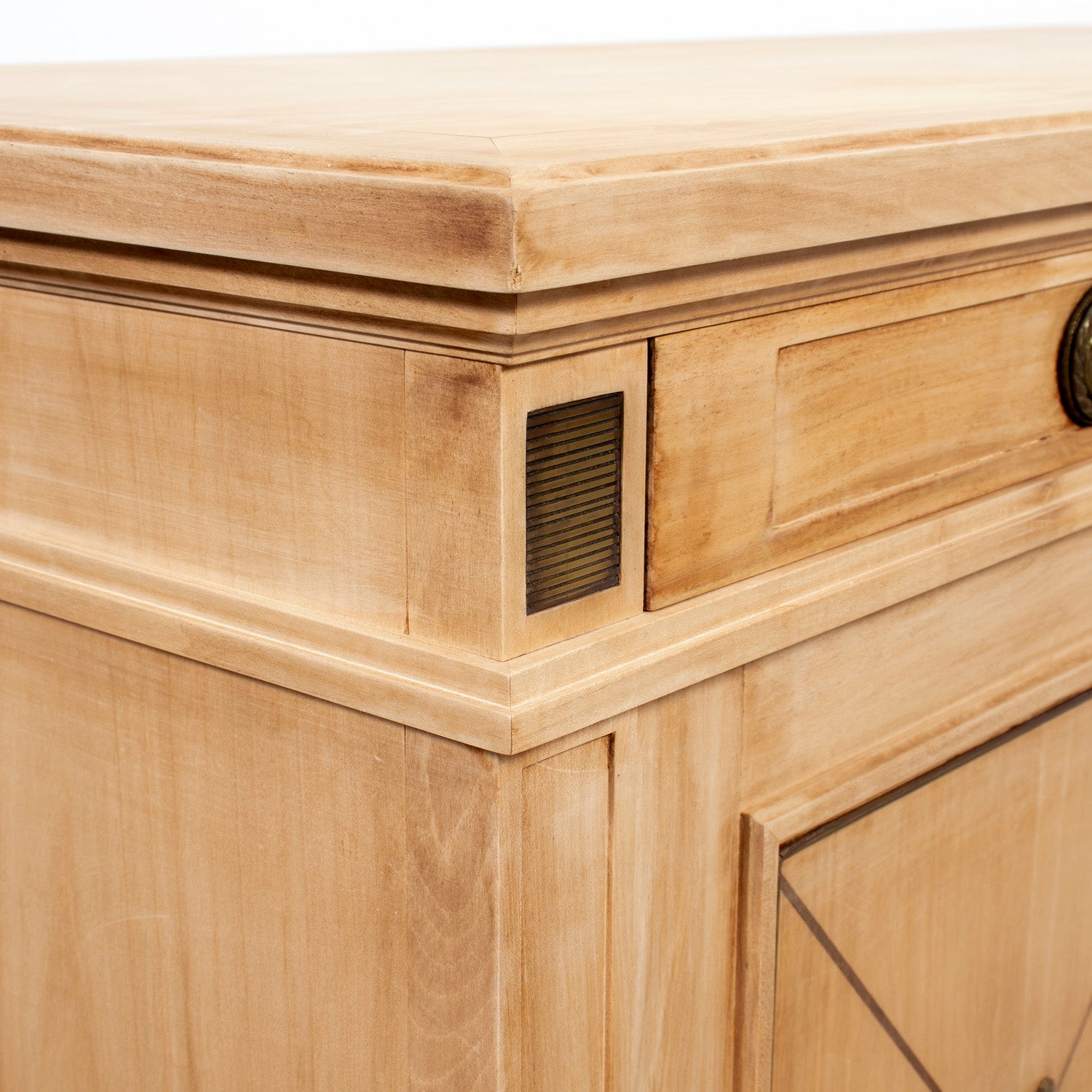 Antique French Louis XVI Style Provençal Bleached Cherrywood Buffet