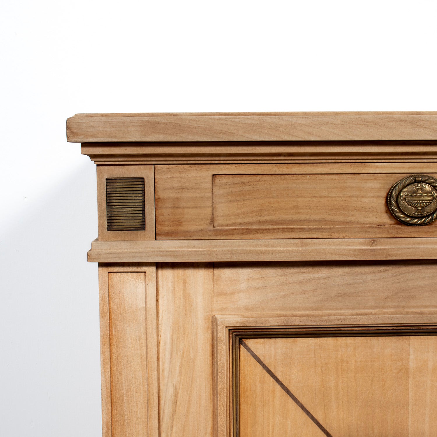 Antique French Louis XVI Style Provençal Bleached Cherrywood Buffet