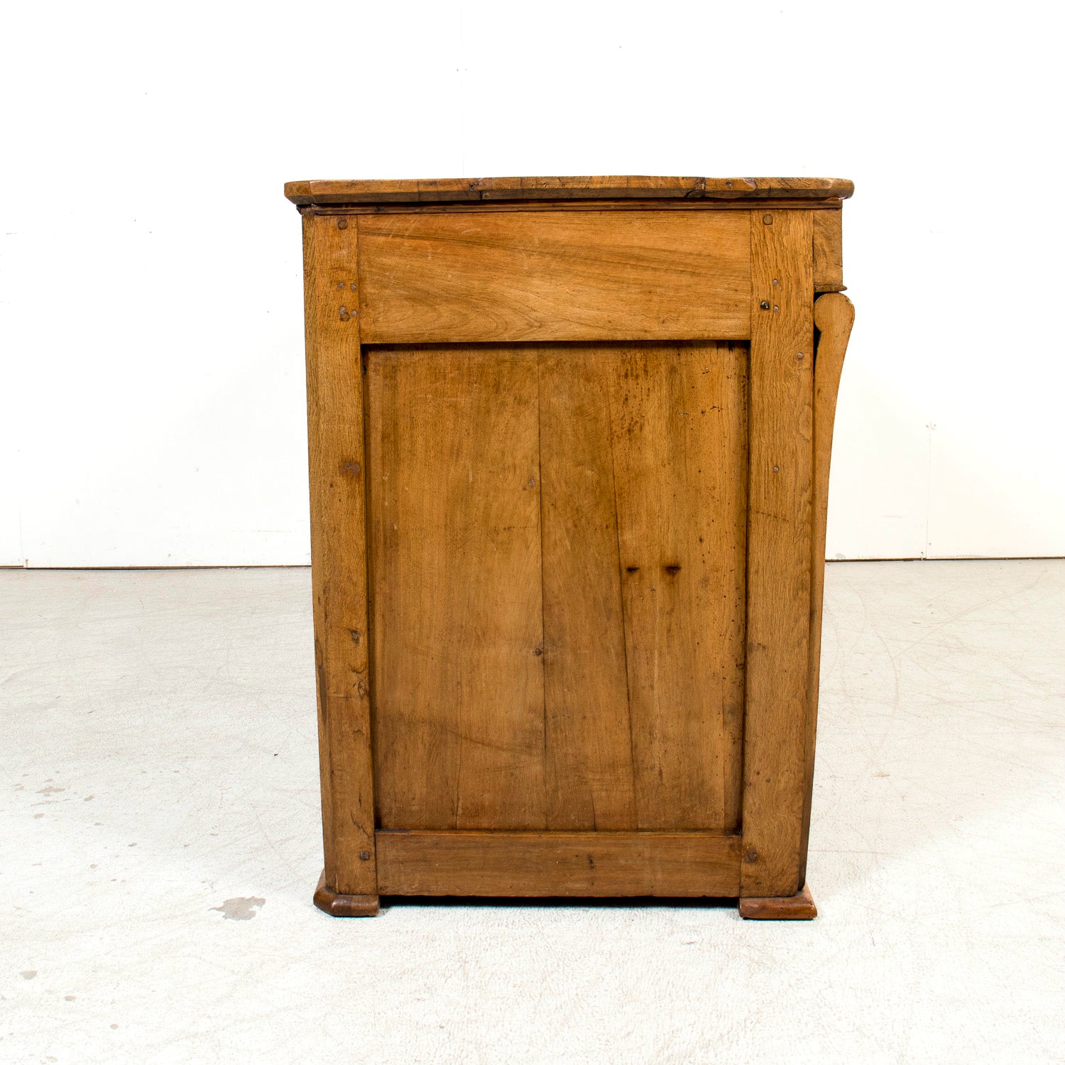 Rare 19th Century French Restauration Period Walnut Kitchen Island or Buffet