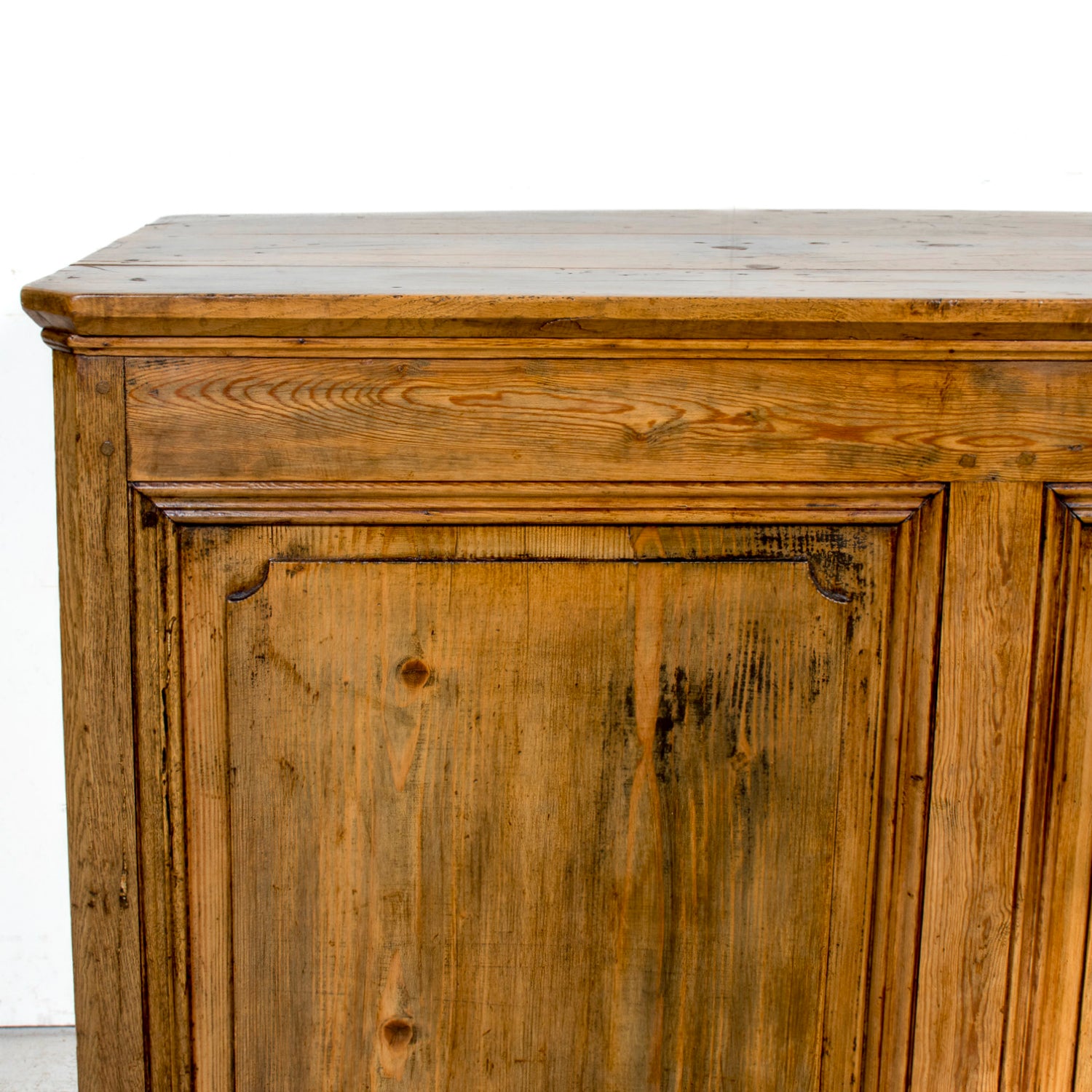 Rare 19th Century French Restauration Period Walnut Kitchen Island or Buffet